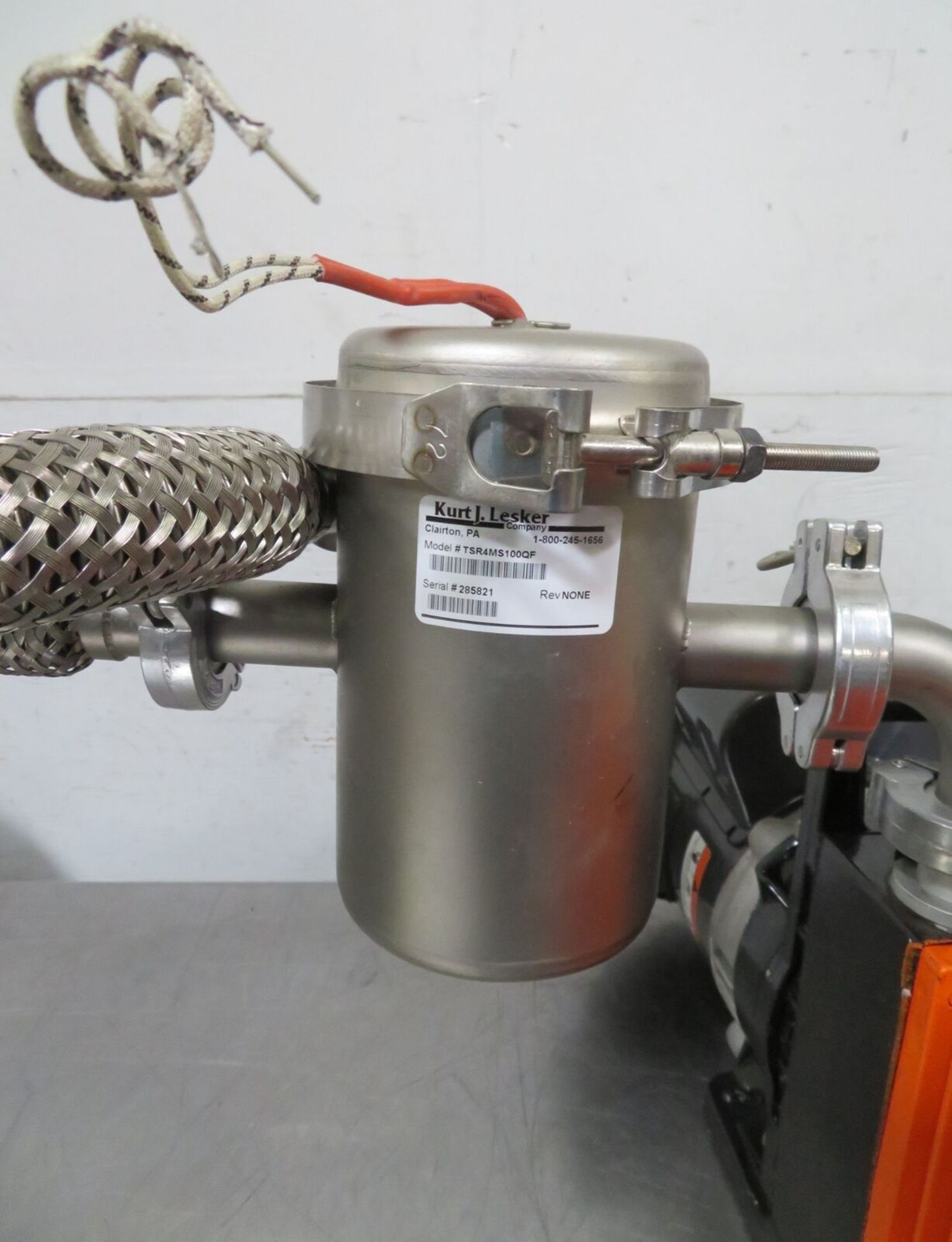 Alcatel 2008AUM Vacuum Pump w/ Exhaust Filter + Heated Foreline Trap - Gilroy - Image 5 of 7