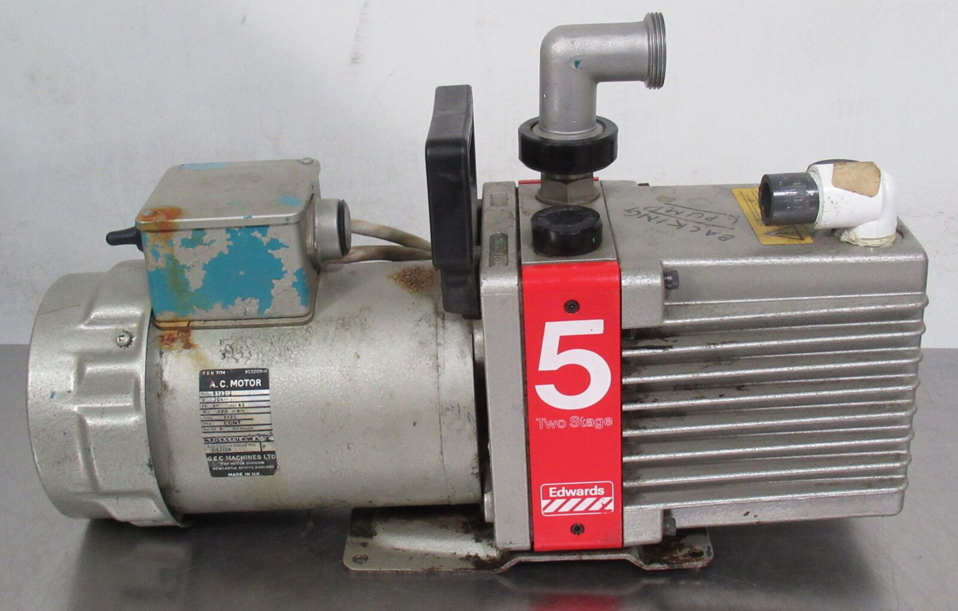 Edwards E2M5 Two Stage Rotary Vane Vacuum Pump - Gilroy