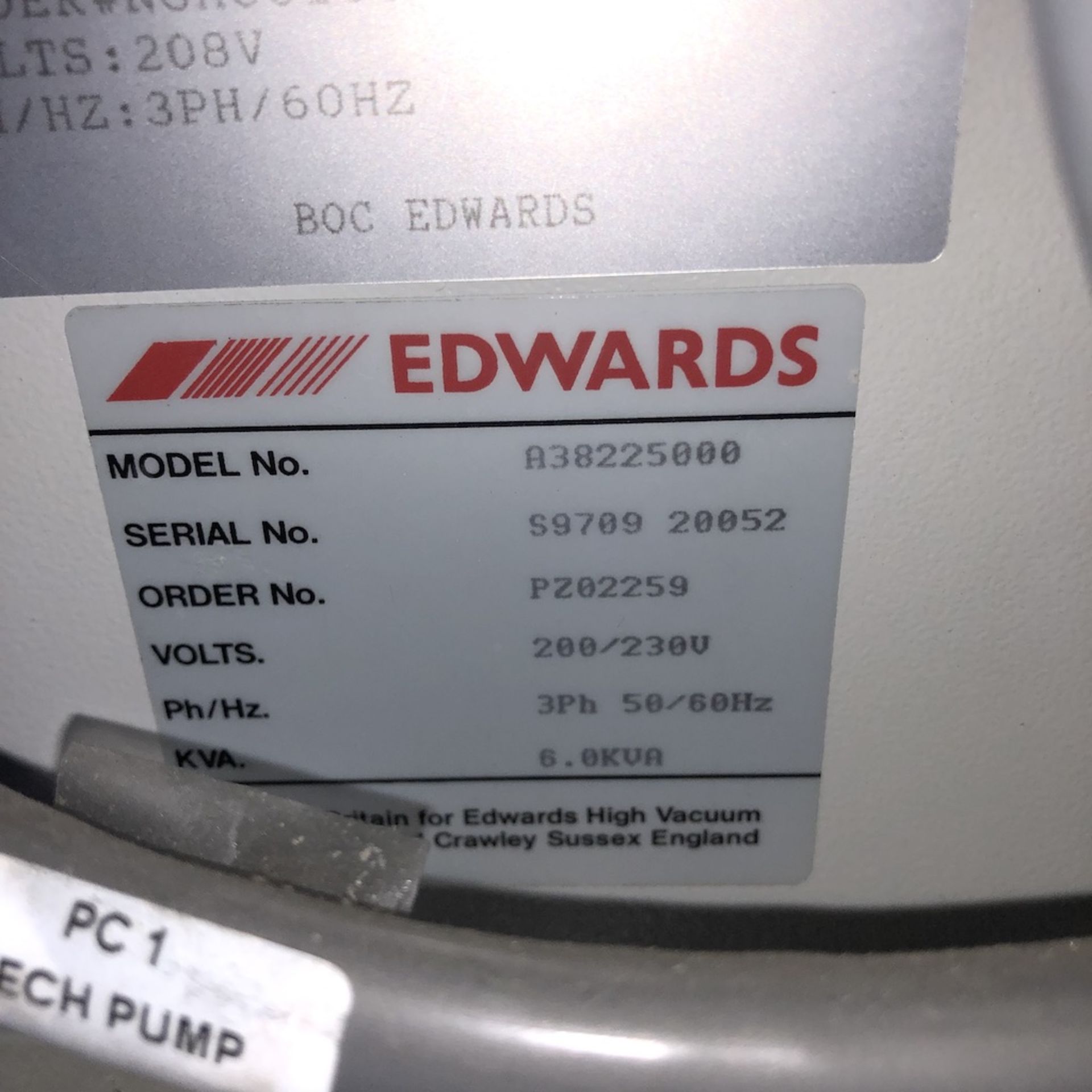 EDWARDS A38225000 SERIES 2 MOTOR CONTROL MODULE w/ EDWARDS QDP40 DRYSTAR DRY PUMP ATTACHED TO - Image 10 of 16