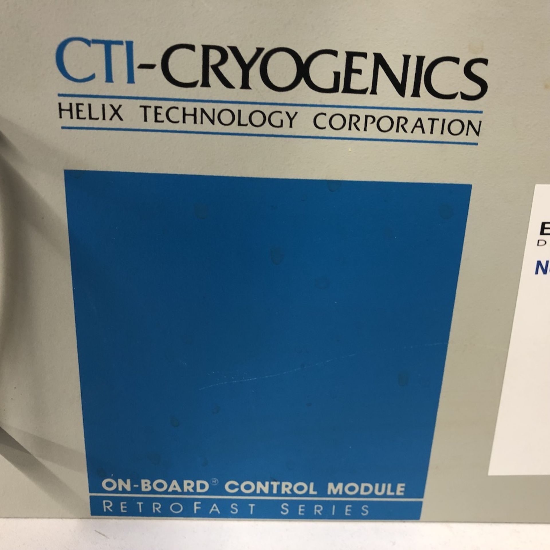 CTI-CRYOGENICS HELIX TECHNOLOGY CORPORATION RETRO FAST SERIES ON-BOARD CONTROL MODULE - Image 2 of 14