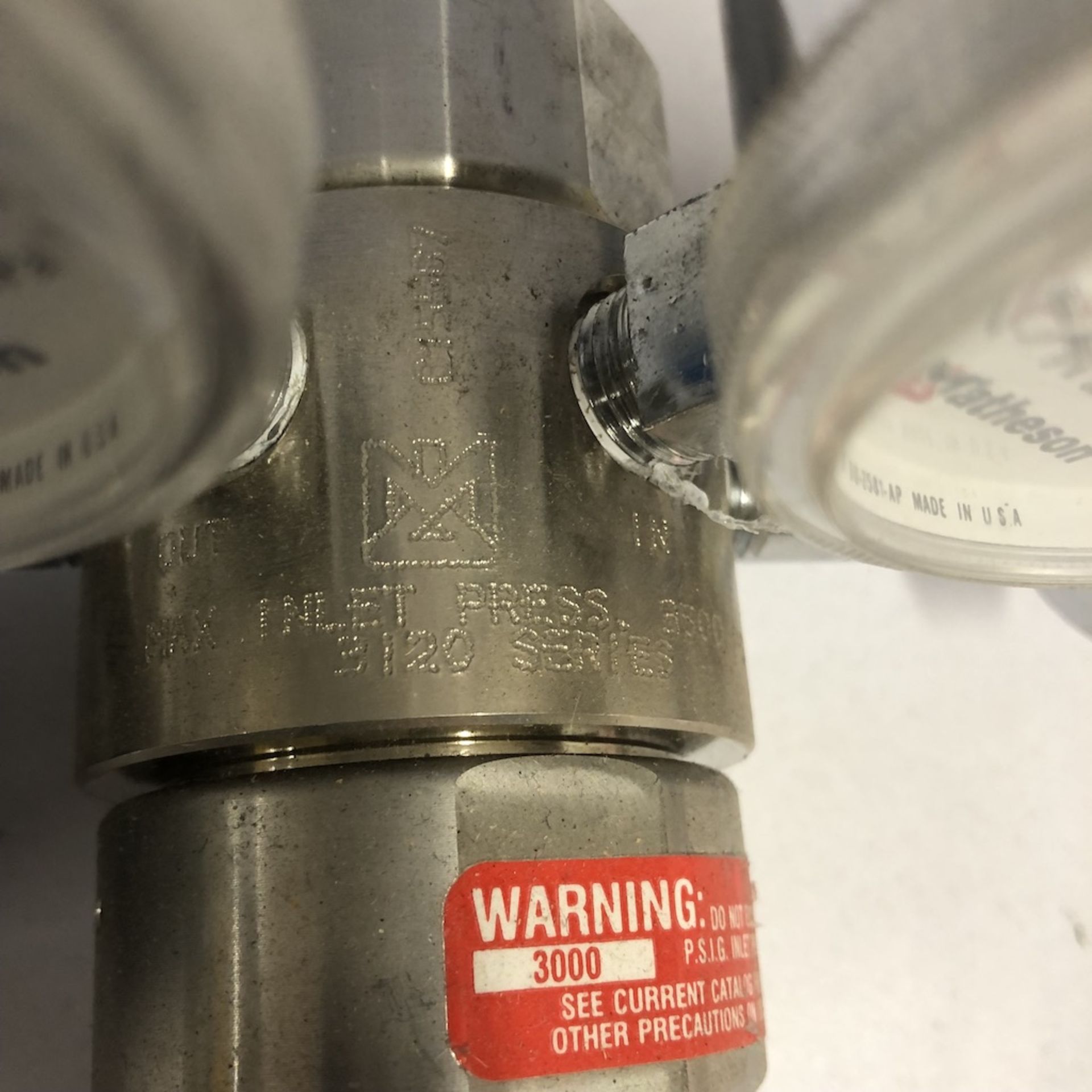 MATHESON 3121-580 MAX INLET PRESSURE REGULATOR Ê 1218 ALDERWOOD AVE. SUNNYVALE, CA. 94089 - Image 10 of 10