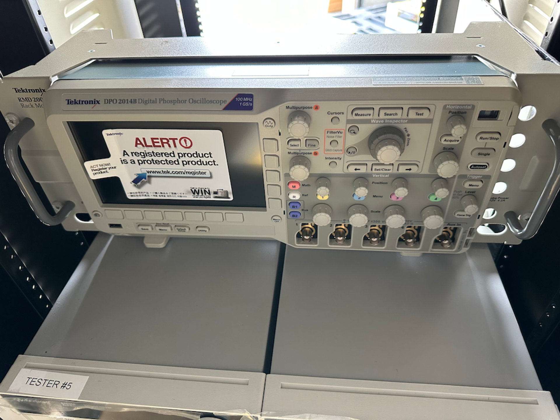 Tektronix Oscilloscope model DPO2014B with Rack Mount - Image 7 of 7