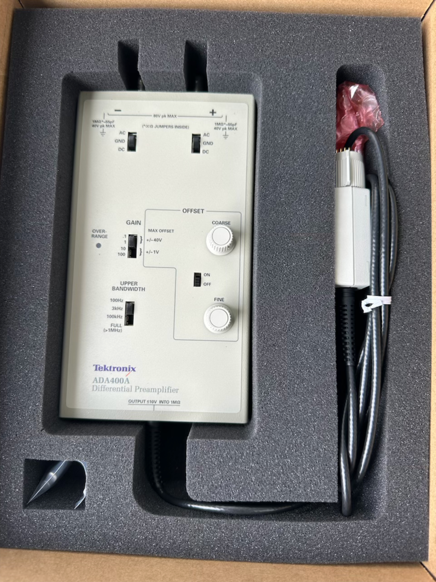 Tektronix Differential Preamplifier model ADA400A - Image 2 of 3