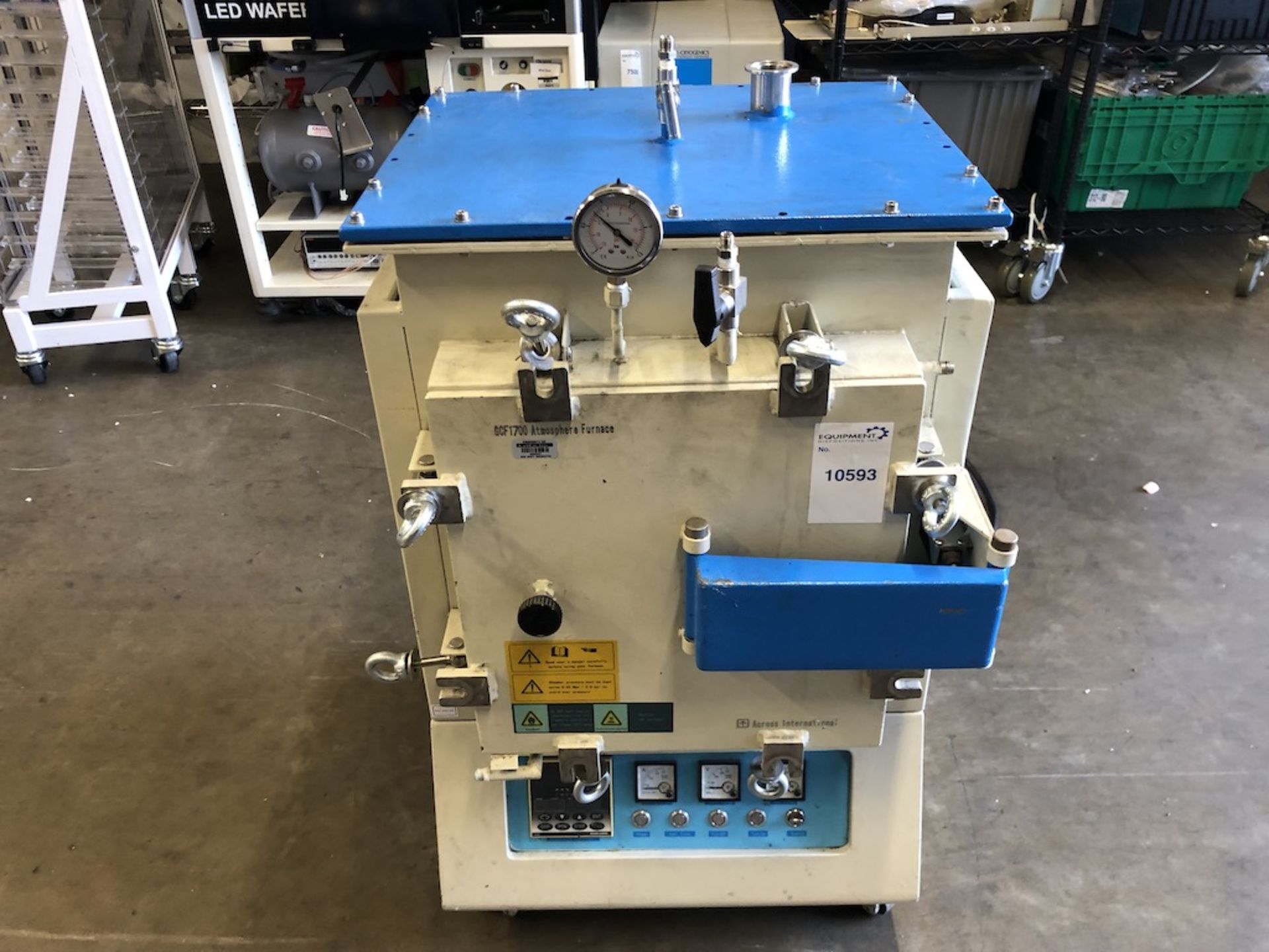 ACROSS INTERNATIONAL GCF1700 CONTROLLED ATMOSPHERE MUFFLE FURNACE MAX TEMP: 1700 _, Chamber - Image 11 of 15