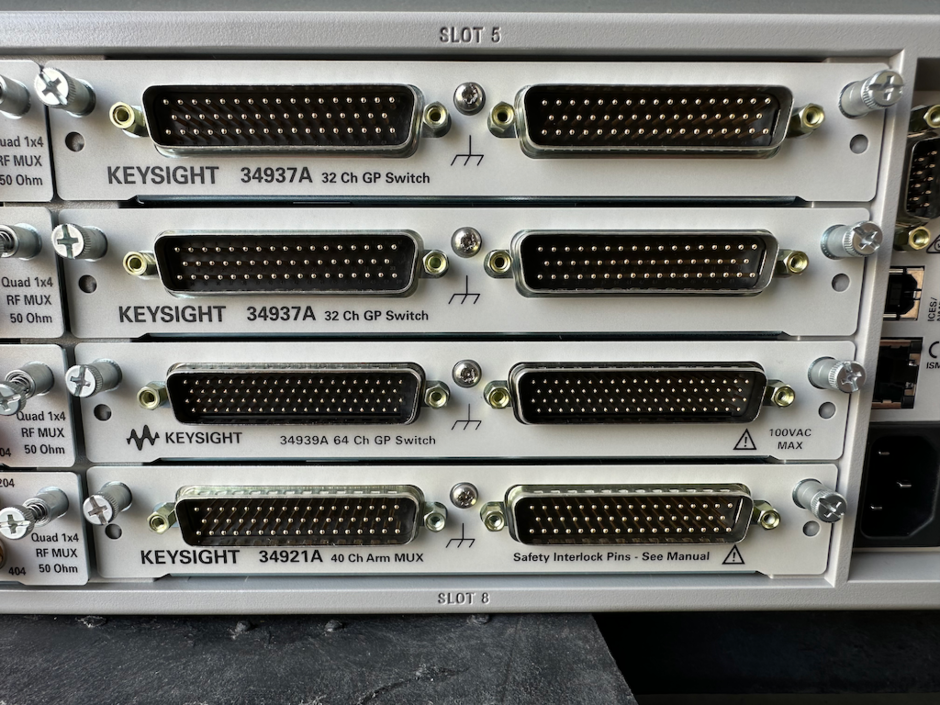 Keysight 34980A Multifunction Switch / Measure Unit with 8 Keysight Modules - Image 4 of 5