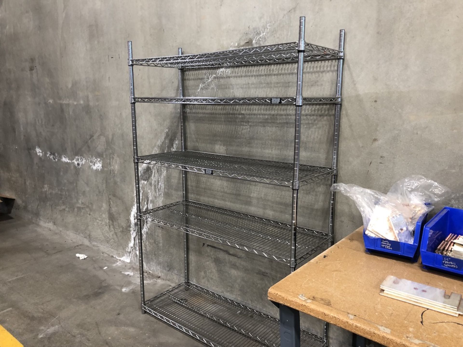 STEEL WIRE RACK 6FT H X 47IN L X 18IN W   SCHNEIDER ELECTRIC- 6611 PRESTON AVE SUITE A - Image 3 of 3
