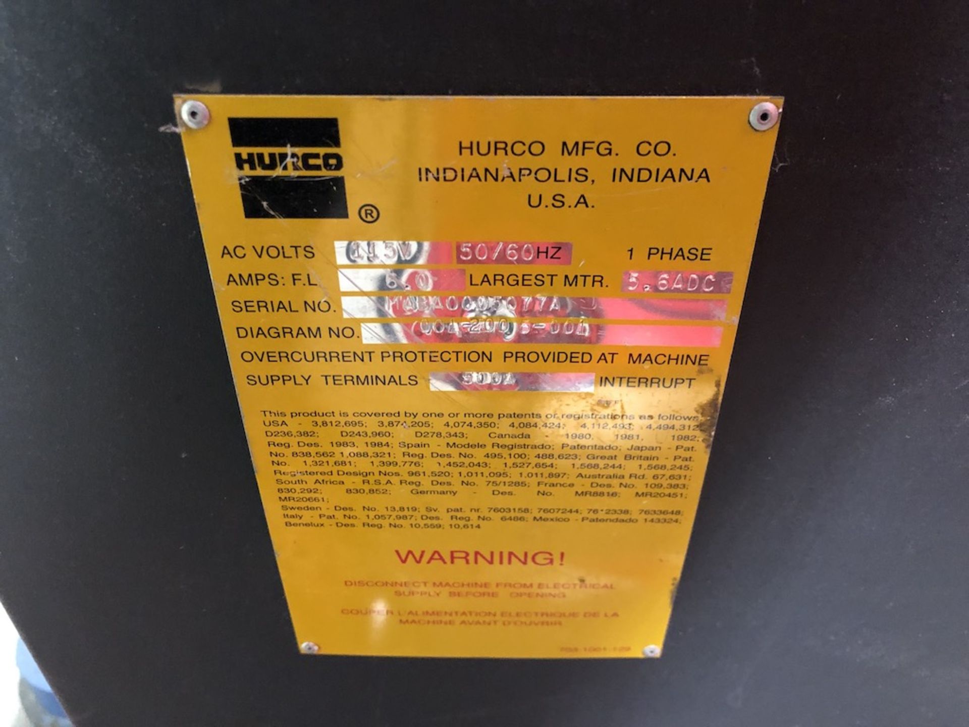 ACCURPRESS HURCO AUTOBEND AB5/S7 BACKGUAGE UPGRADE 10FT L X 4FT W X 7FT H - Image 15 of 17