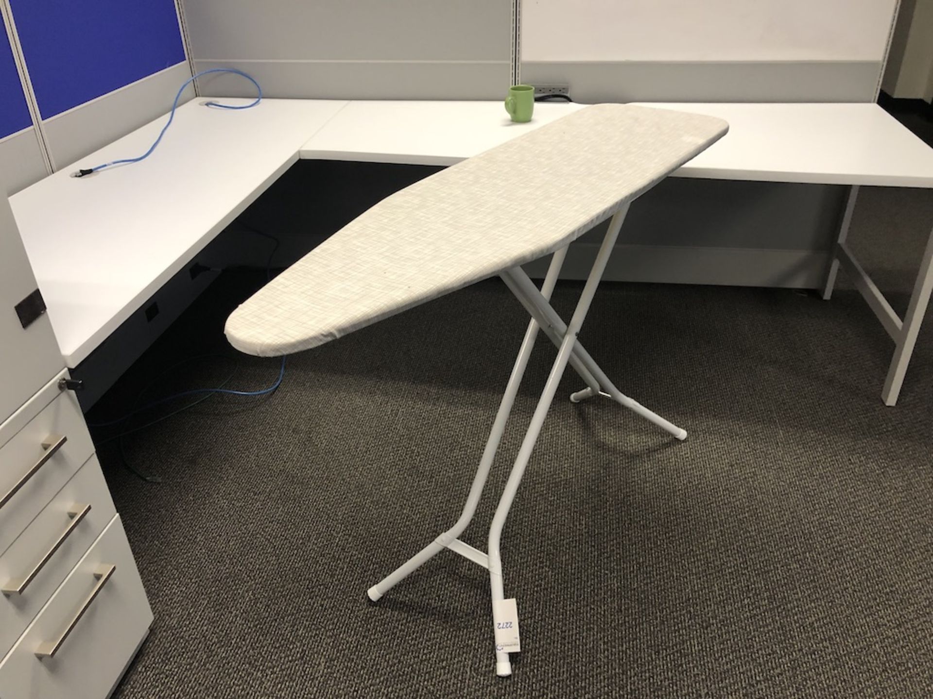 IRONING BOARD 54IN L X 14IN W X 3FT H   SCHNEIDER ELECTRIC- 6611 PRESTON AVE SUITE A - Image 2 of 4