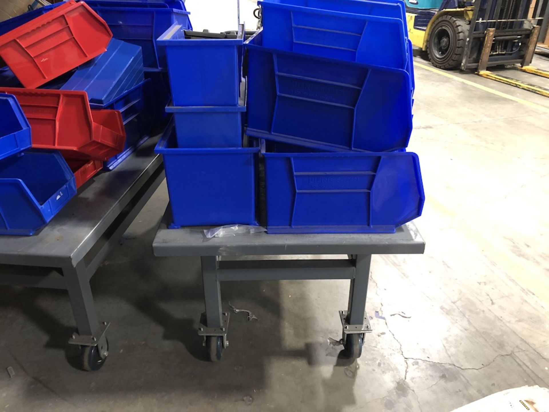 ULINE STEEL PLATFORM CART ( CONTENTS NOT INCLUDED ) 64IN L X 30 IN W X 37 IN H - Image 8 of 9