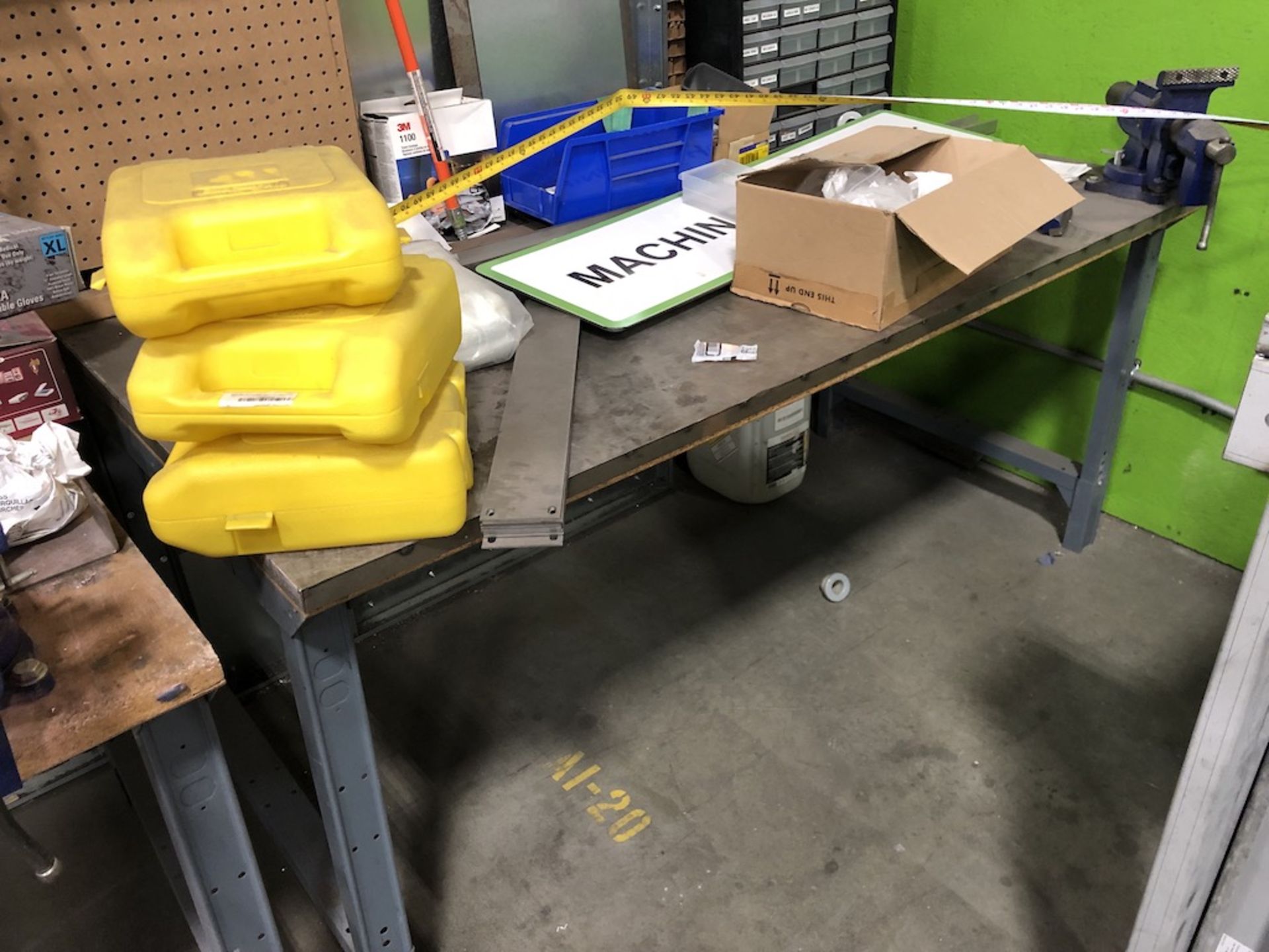 WORK BENCH ( CONTENTS NOT INCLUDED ) 6FT W X 3FT L X 33IN H   SCHNEIDER ELECTRIC- 6611 PRESTON AVE - Image 3 of 3