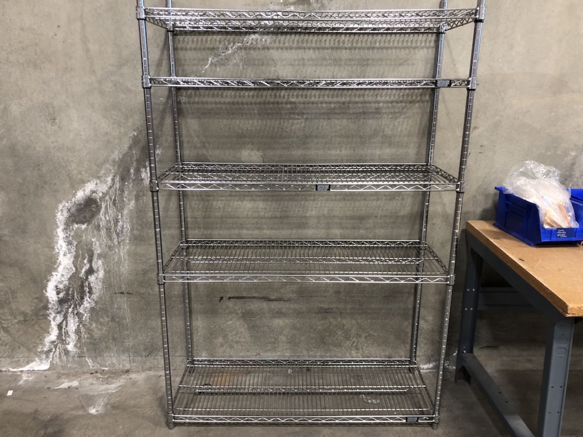 STEEL WIRE RACK 6FT H X 47IN L X 18IN W   SCHNEIDER ELECTRIC- 6611 PRESTON AVE SUITE A