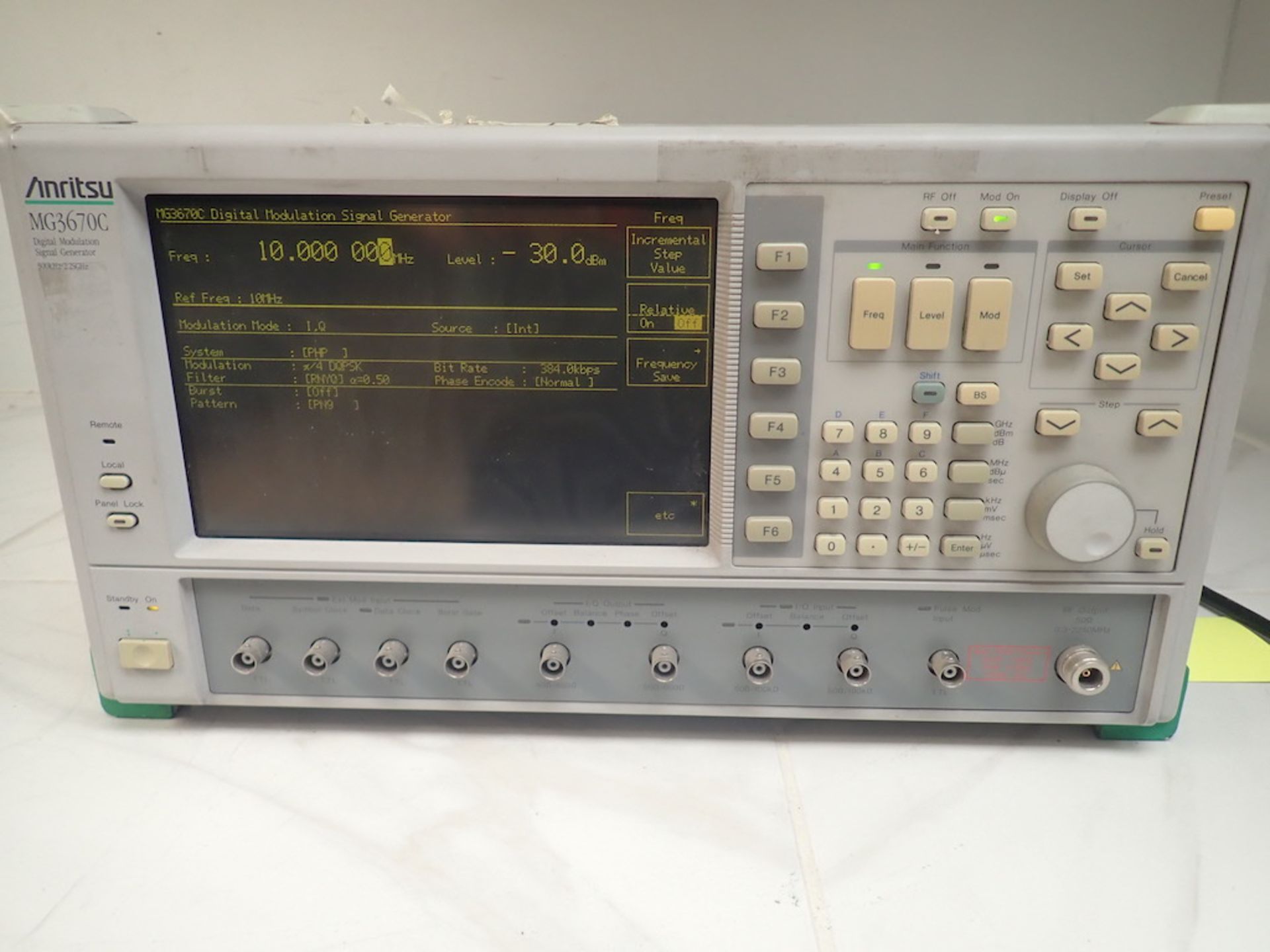 Anritsu Mg3670C Digital Modulation Signal Generator. one unit used for pictures serial numbers