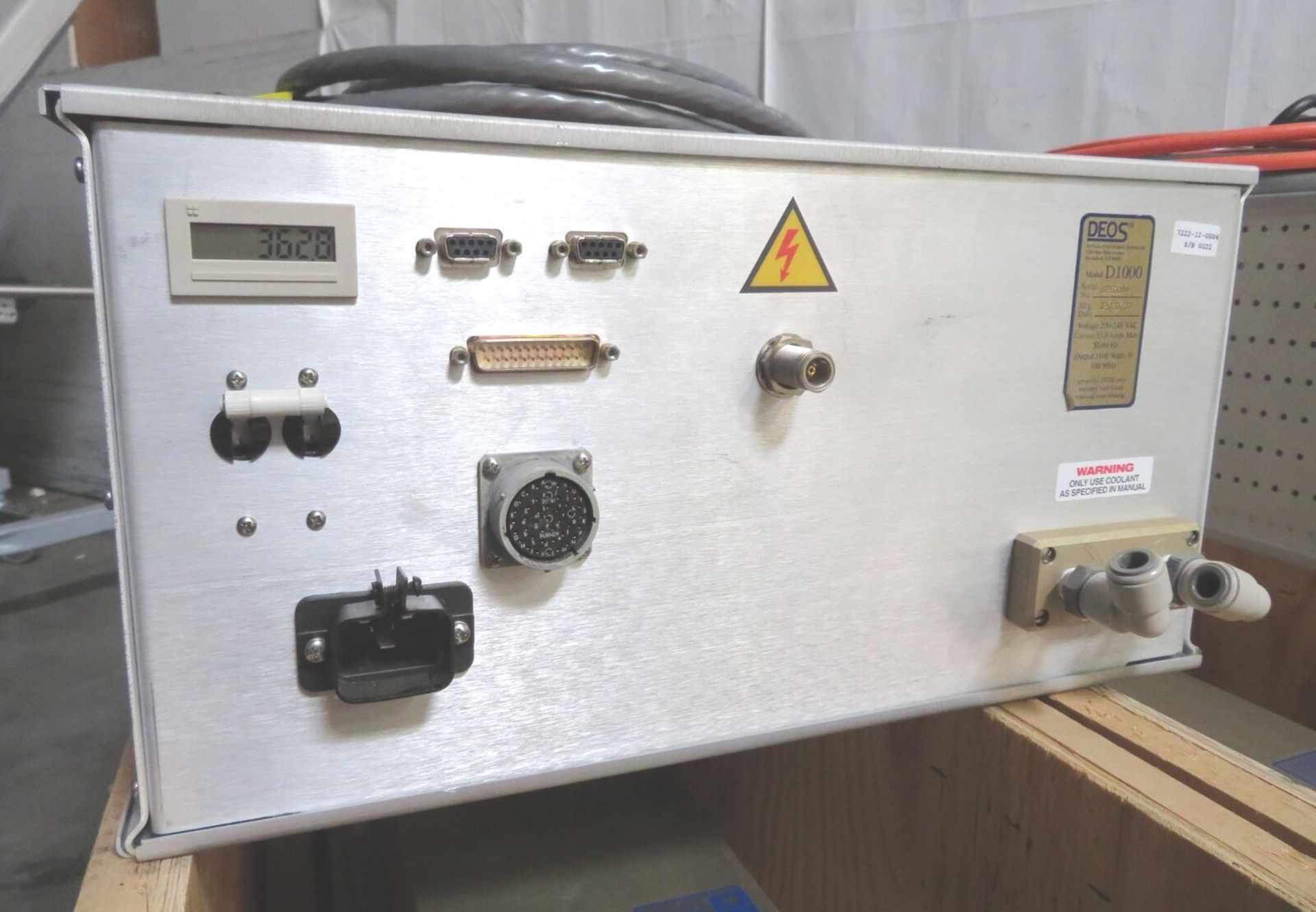 Lot 3 DEOS DeMaria ElectroOptics SPL100 CO2 Lasers (2) D1000 Controllers - Gilroy - Image 8 of 12