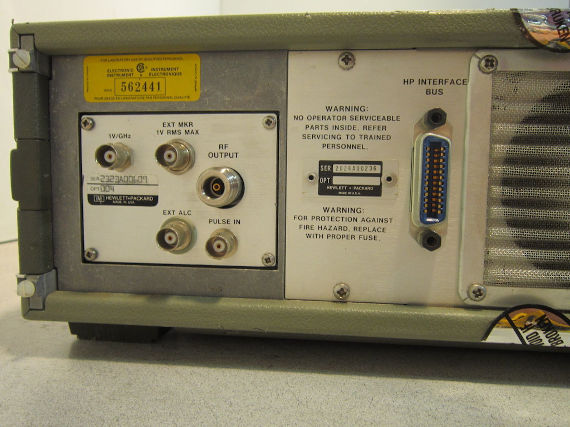Sweep Oscillator And 83522A Rf Plug In - Image 3 of 4