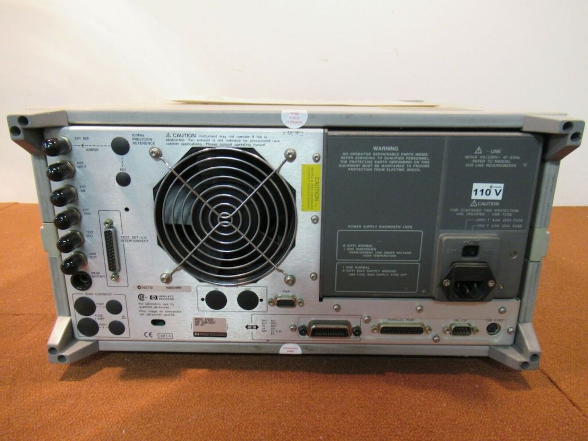Hp 8753Es S-Parameter Network Analyzer 300Khz - 3Ghz With Cord P/N 350-000375 3 - Image 4 of 4