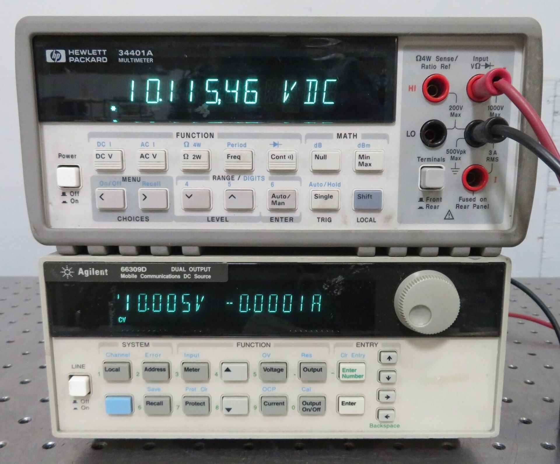 Agilent 66309D Mobile Communications Dual DC Source 0-15V/3A, 0-12V/1.5A - Gilroy - Image 3 of 6