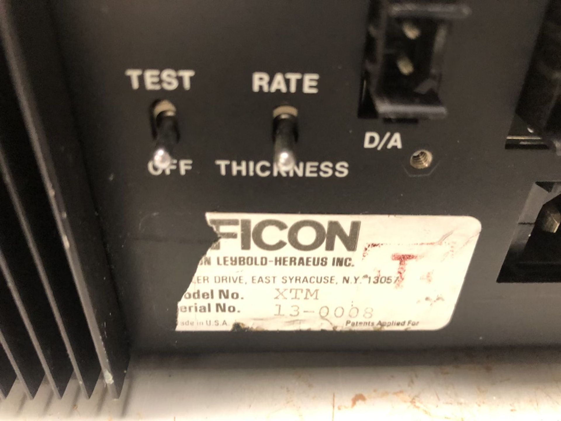 INFICON XTM THIN FILM DEPOSITION MONITOR 13-0008 - Image 8 of 8