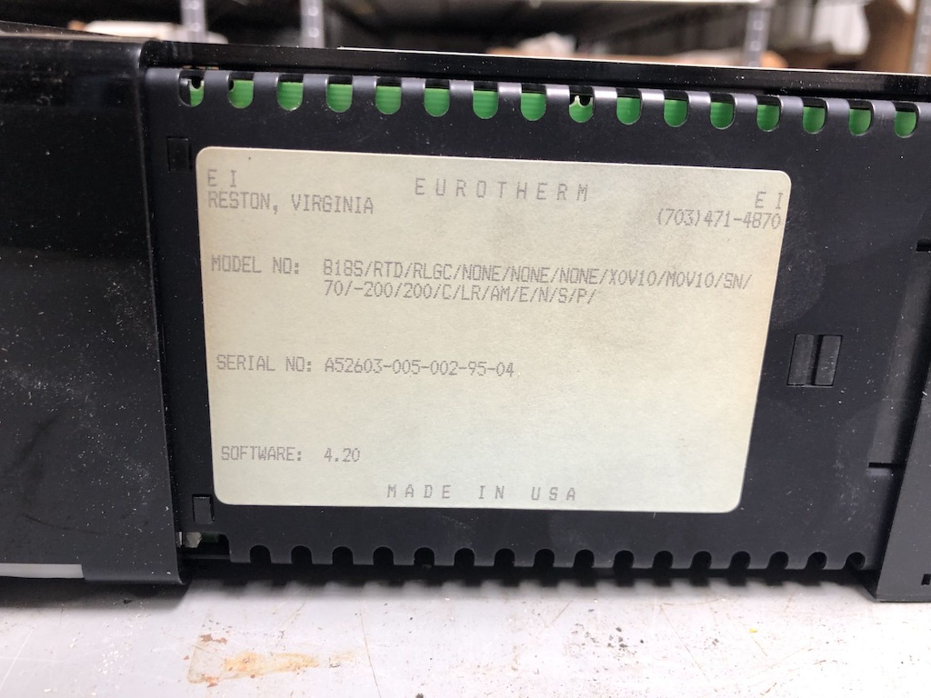 EUROTHERM 818S DIGITAL CONTROLLER A52603-005-002-95-04 - Image 6 of 7