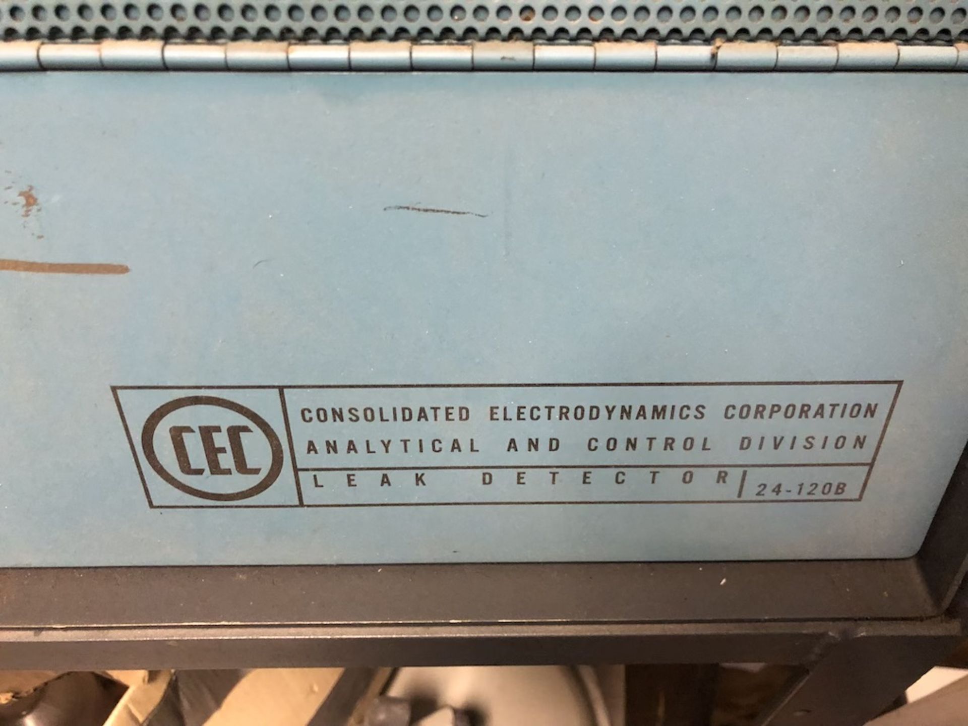 CONSOLIDATED ELECTRODYNAMICS CORP 24-120B LEAK DETECTOR - Image 2 of 4