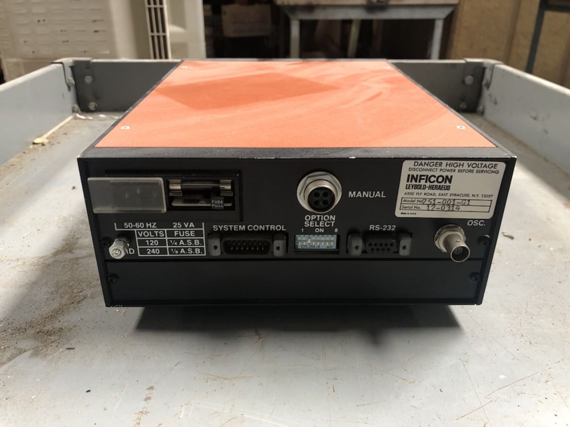 LEYBOLD-HERAEUS Ê Ê751-001-G1 INFICON XTC THIN FILM THICKNESS MONITOR/CONTROLLER 17-0314 - Image 6 of 7