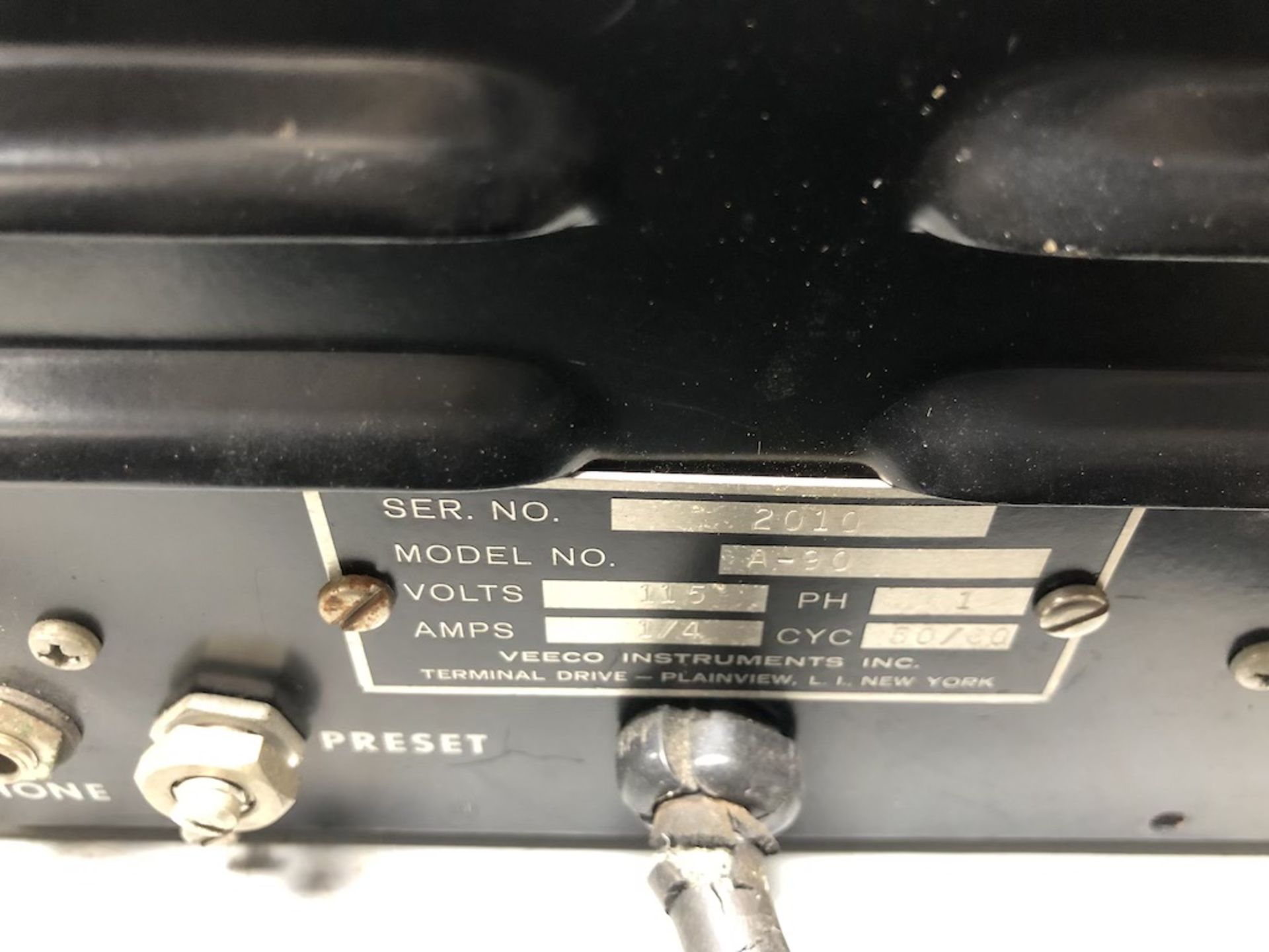 QTY OF 4 ITEMS: VEECO AUDIO LEAK INDICATOR FOR MS-90; VEECO AUDIO LEAK INDICATOR FOR MS-9; LEAK - Image 6 of 10