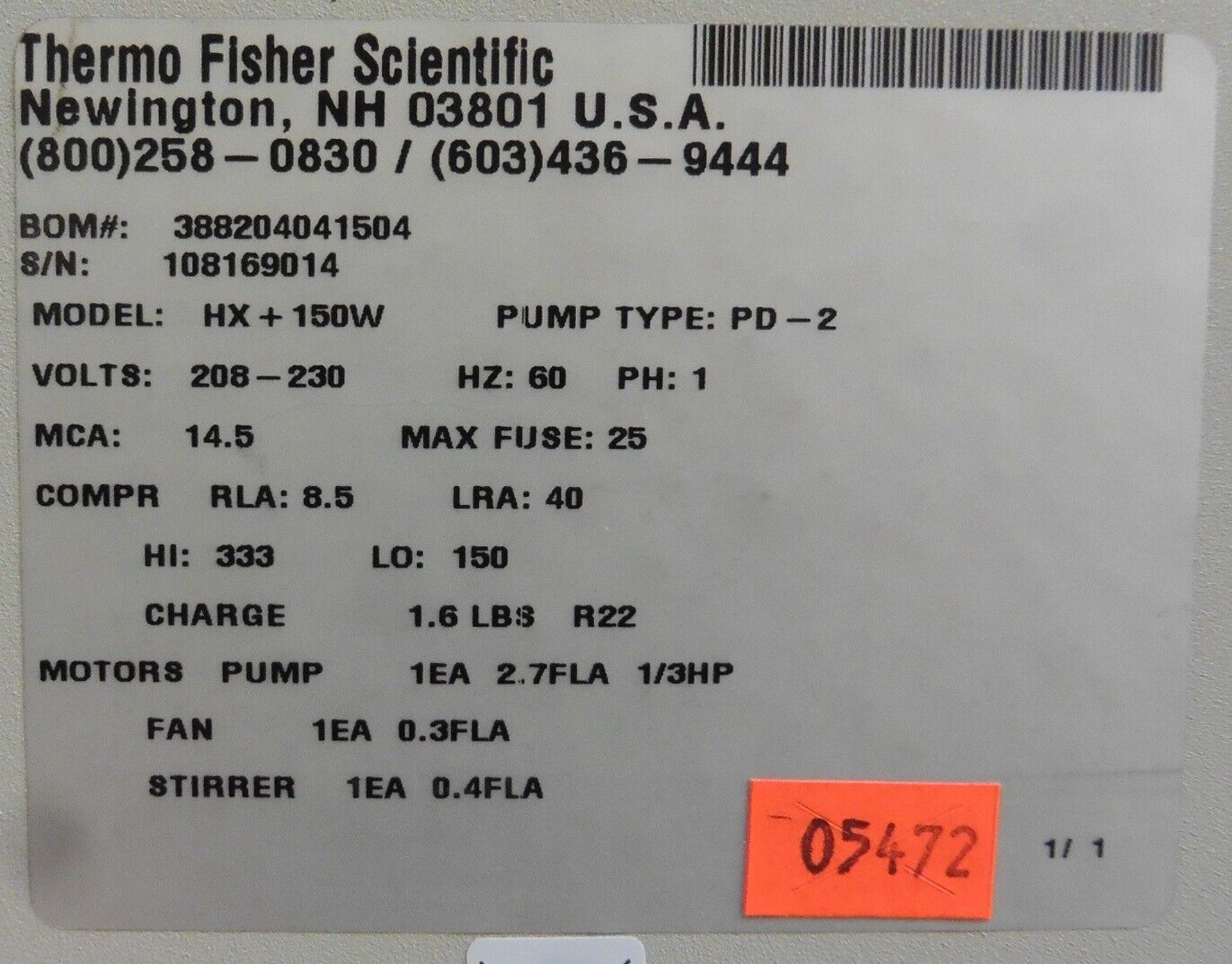 Thermo Fisher Scientific Neslab HX150 Recirculating Chiller - Image 11 of 11