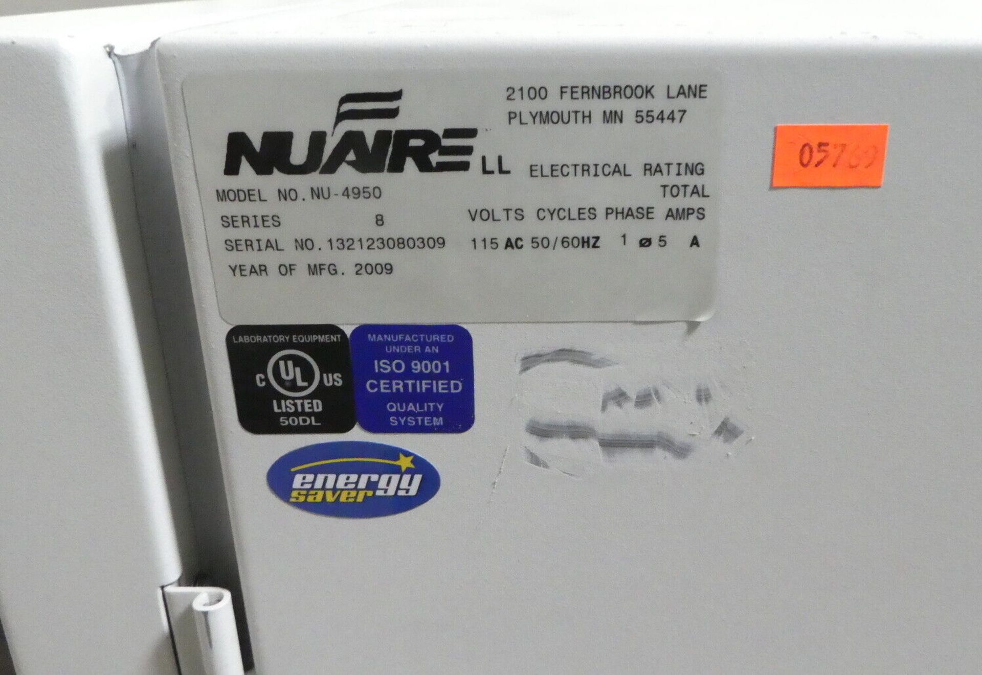 Nuaire NU-4950 CO2 Water Jacketed Lab Incubator - Image 8 of 8