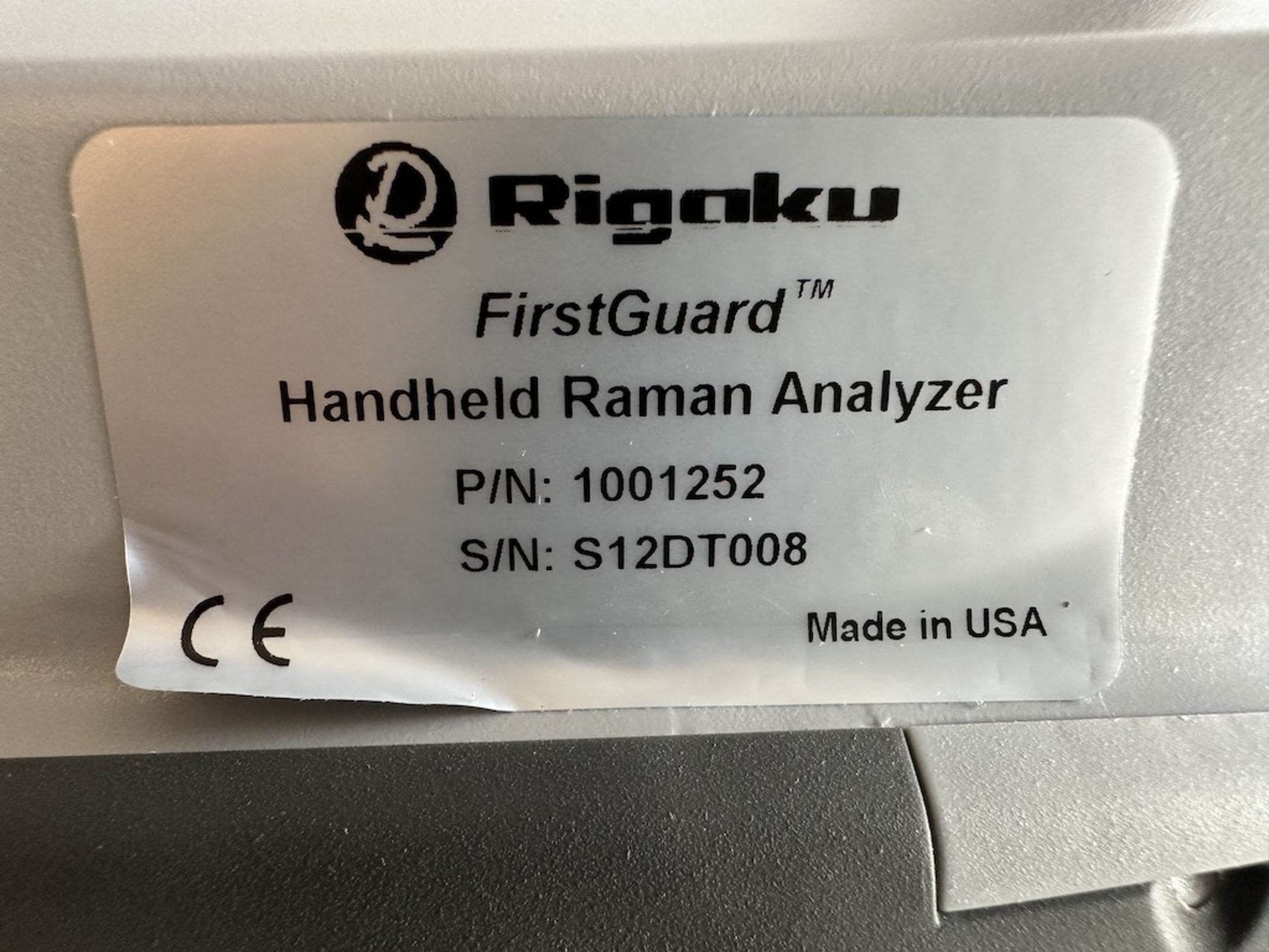 Rigaku First Guard 1064nm Handheld Raman Spectrometer s/n S12DT008. - Image 4 of 5