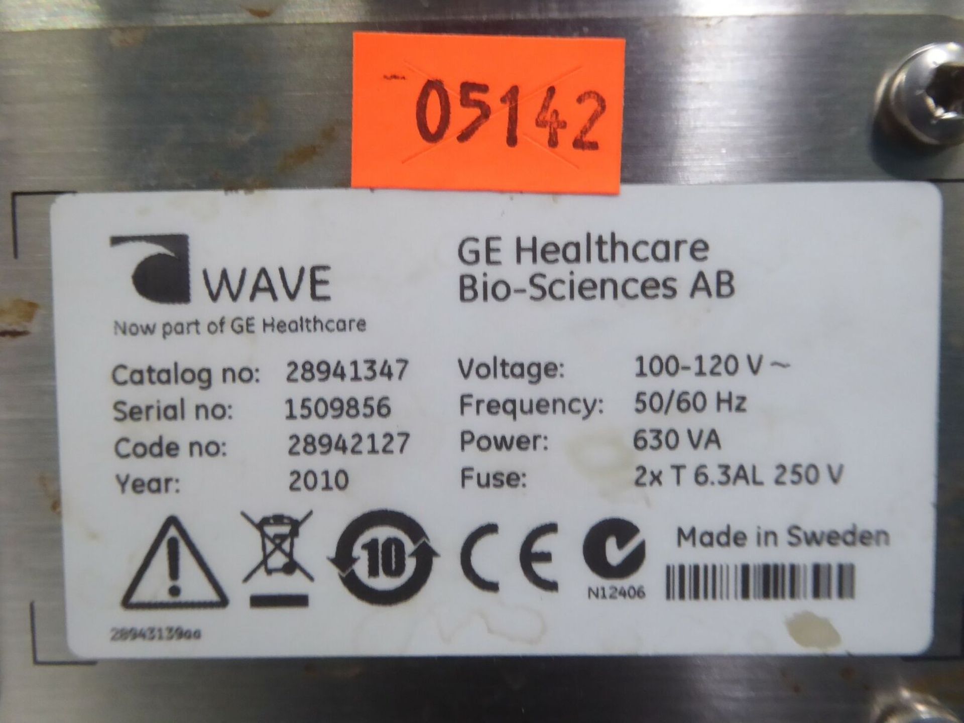 Wave GE System 20/50EHT Bioreactor 28941347 w/ Controller - Image 12 of 12