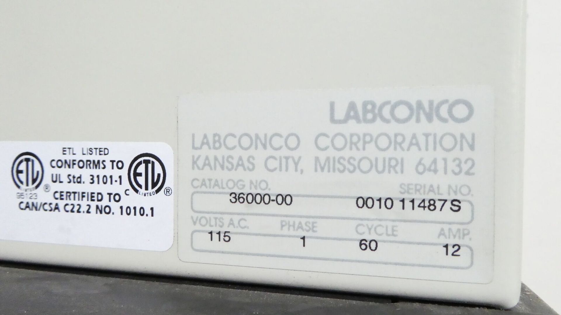 Labconco Purifier Lab Clean Bench 36000-00 - Image 5 of 7