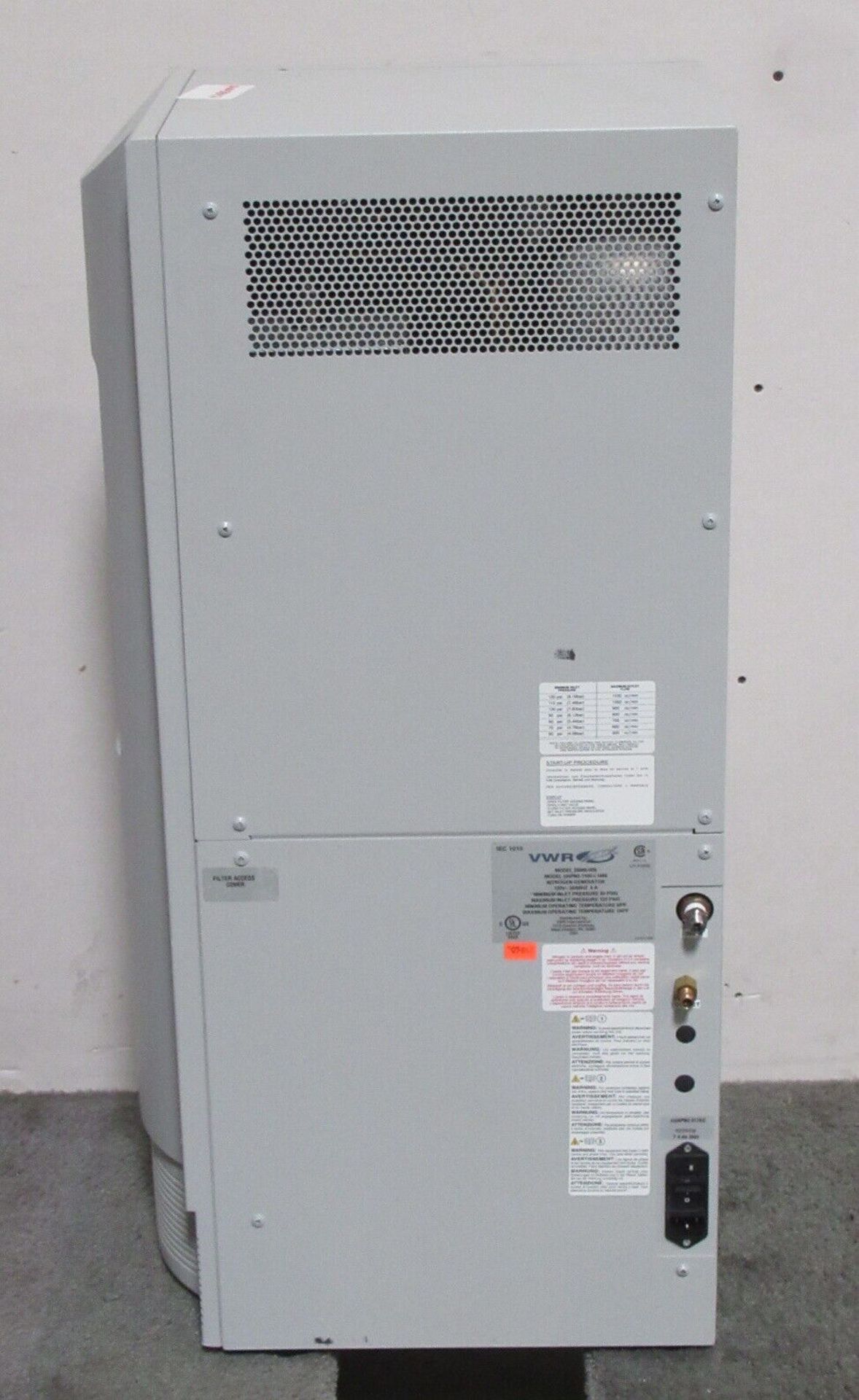 VWR UHPN2-1100-L1466 Nitrogen Generator 26000-008 - Image 5 of 7