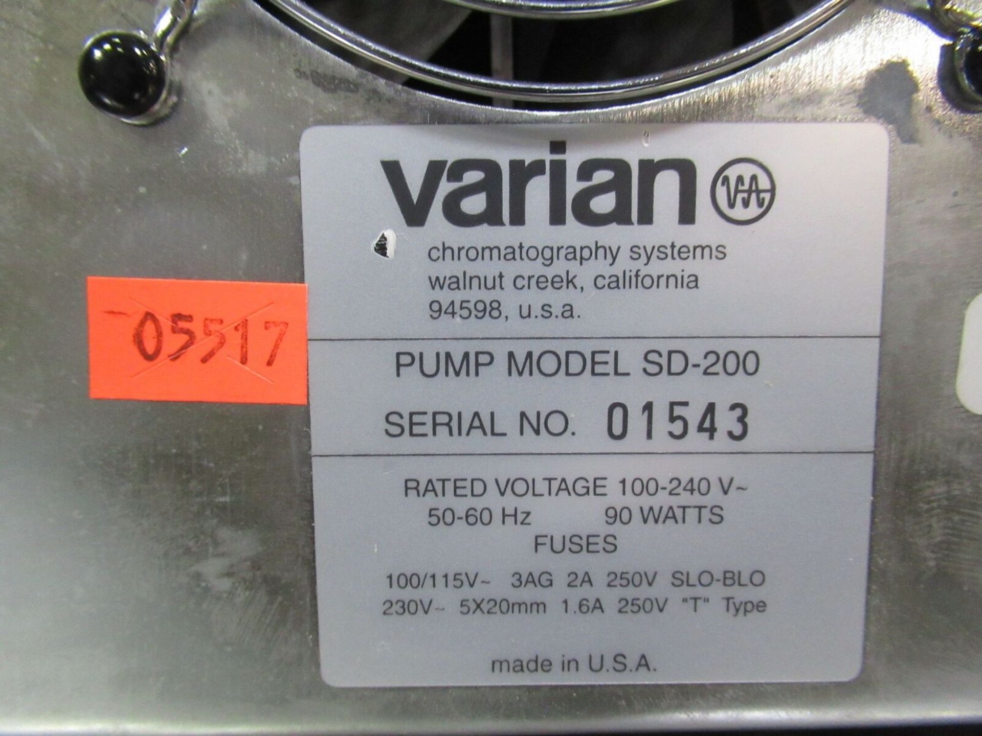Rainin Varian Dynamax SD-200 Solvent Delivery System w/ Pressure Module - Image 9 of 9