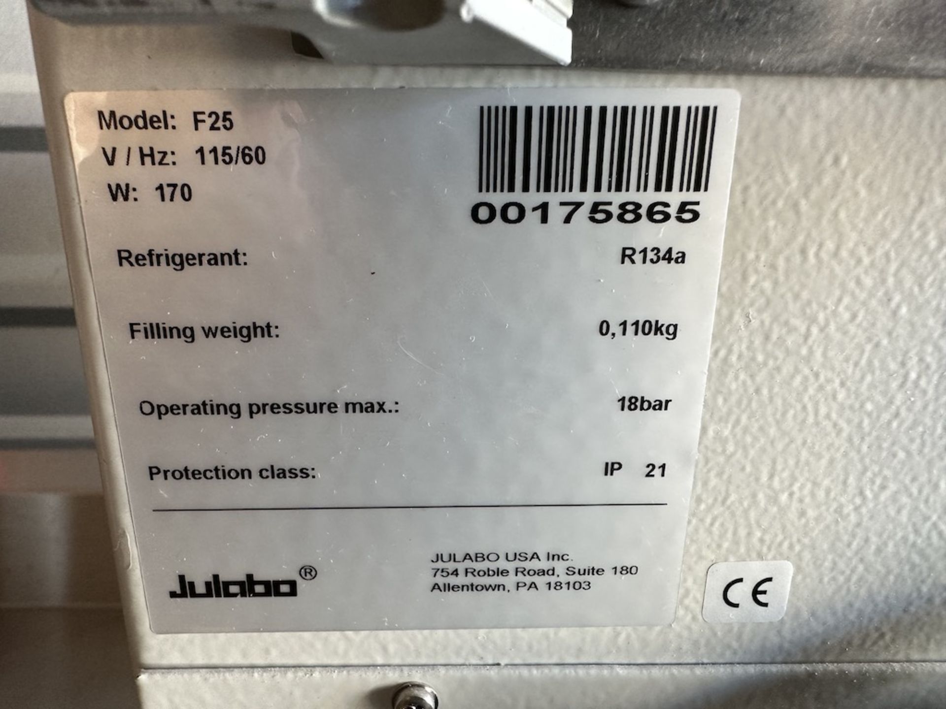 Julabo F25 Refrigerated / Heating Circulator model F25, model MC - Image 5 of 6