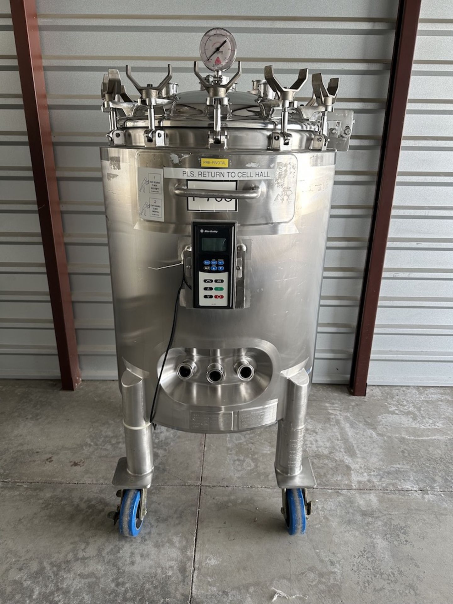 DCI 200 Liter Portable Stainless Steel Processing Tank with Allen-Bradley Controller