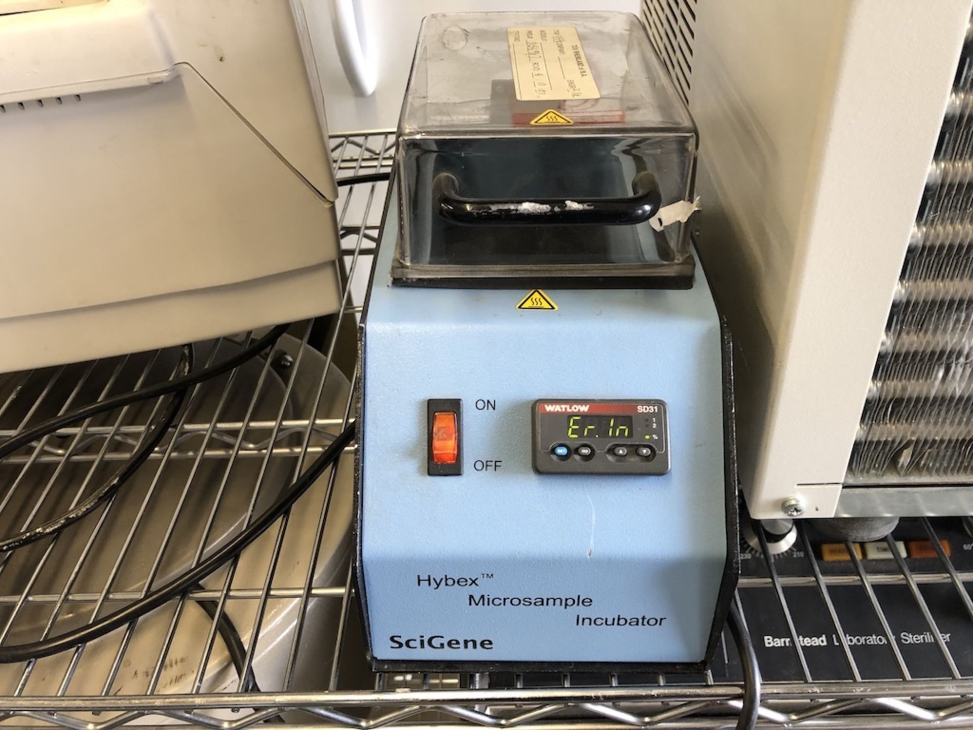 SCIGENE HYBEX MICROSAMPLE INCUBATOR 230VAC, 50/60HZ, 350W Ê 1218 ALDERWOOD AVE. SUNNYVALE, CA