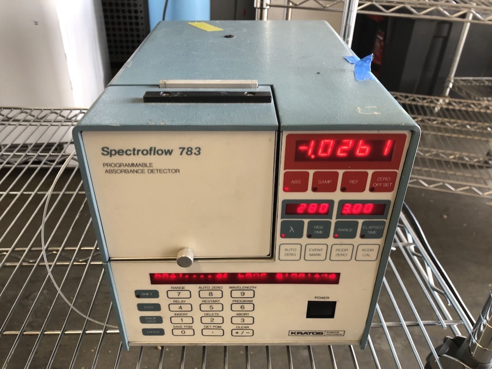 KRATOS SPECTROFLOW 783 PROGRAMMABLE ABSORBANCE DETECTOR MODEL: 9000-7831 Ê 1218 ALDERWOOD AVE. - Image 2 of 6