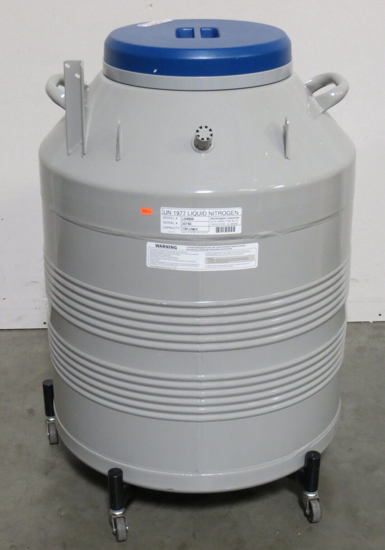 Worthington Industries LS4800 Liquid Nitrogen LN2 Storage Tank - Image 4 of 9