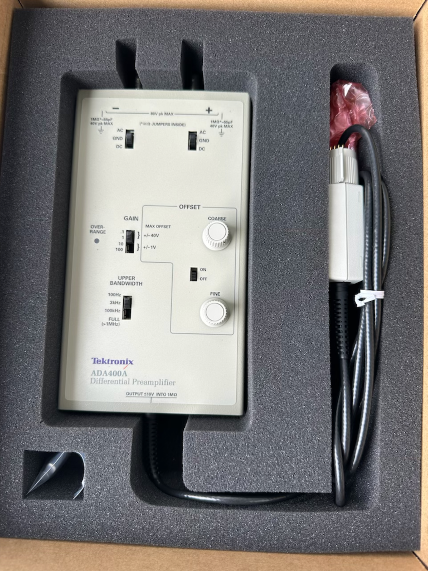 Tektronix Differential Preamplifier model ADA400A - Image 2 of 2