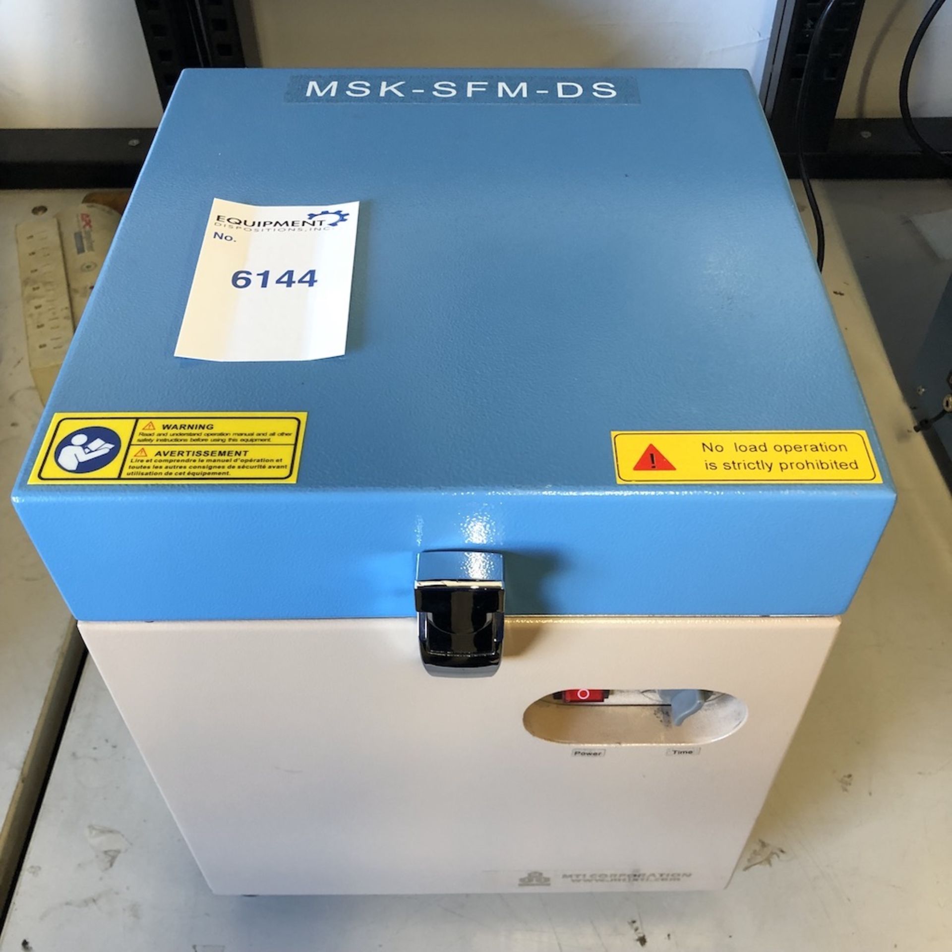 MTI CORPORATION MSK-SFM-DS COMPACT DISC CRUSHER Ê 1218 ALDERWOOD AVE. SUNNYVALE, CA. 94089 Ê - Image 7 of 7