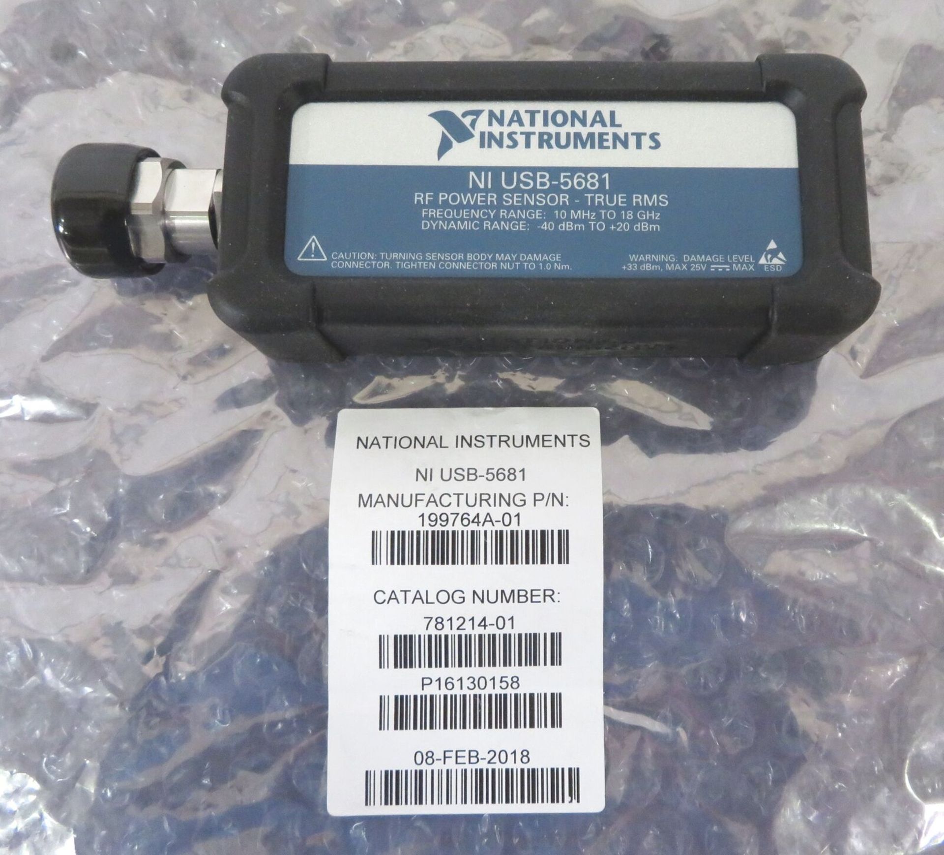 National Instruments NI USB-5681 RF Power Sensor 10MHz-18GHz -40to+20dBm - Gilroy - Image 4 of 7