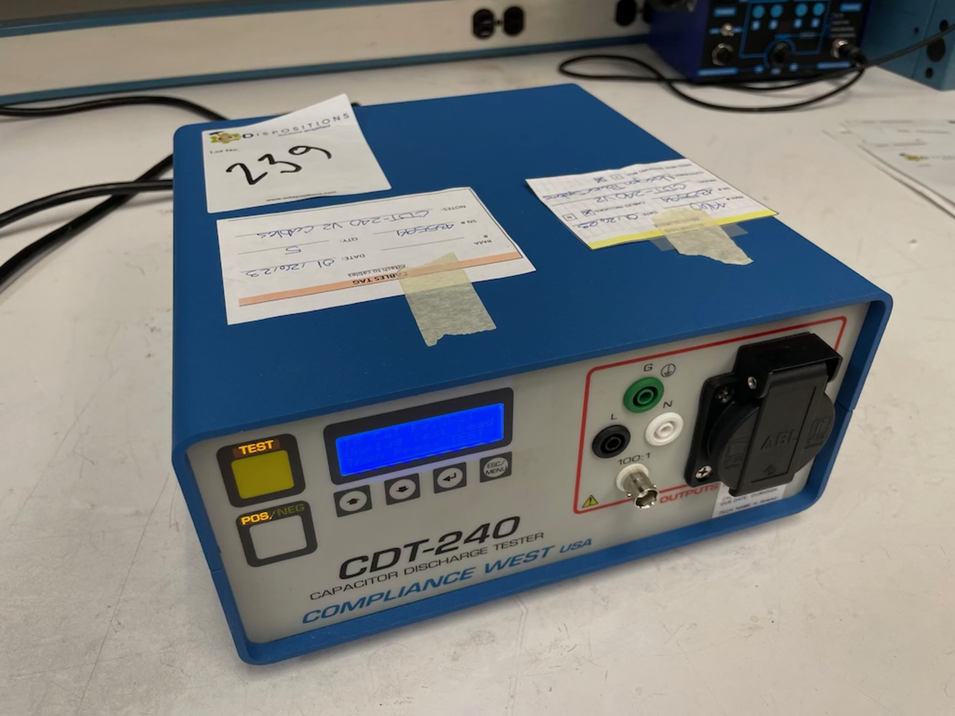 Compliance West CDT-240 Capacitor Discharge Tester SN/ 435594 - Located in Santa Clara, CA - Image 4 of 5