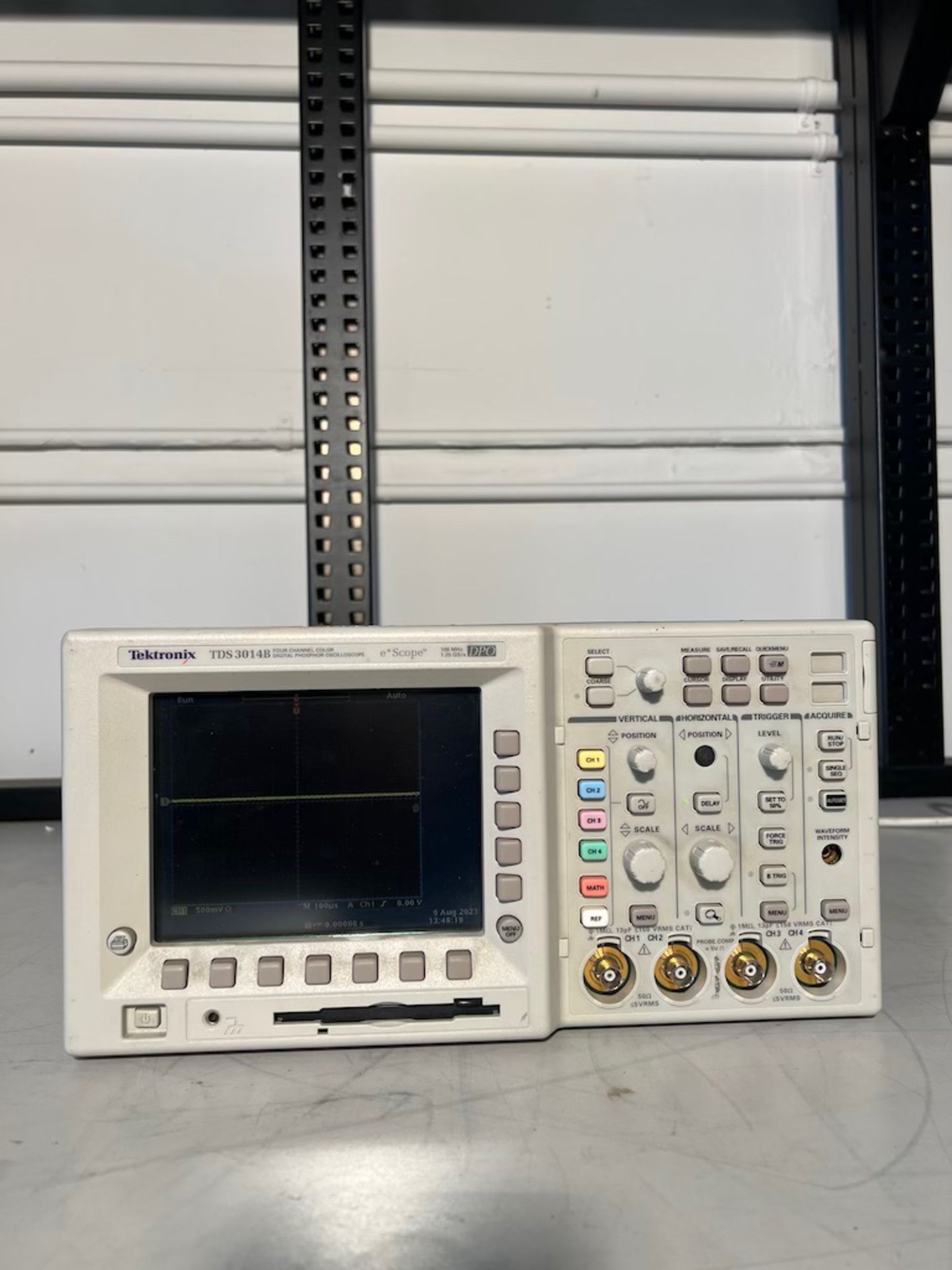 Tektronix TDS30114B Four Channel Color Digital Phosphor Oscilloscope 100Mhz 91.25 Gs/s. Located at