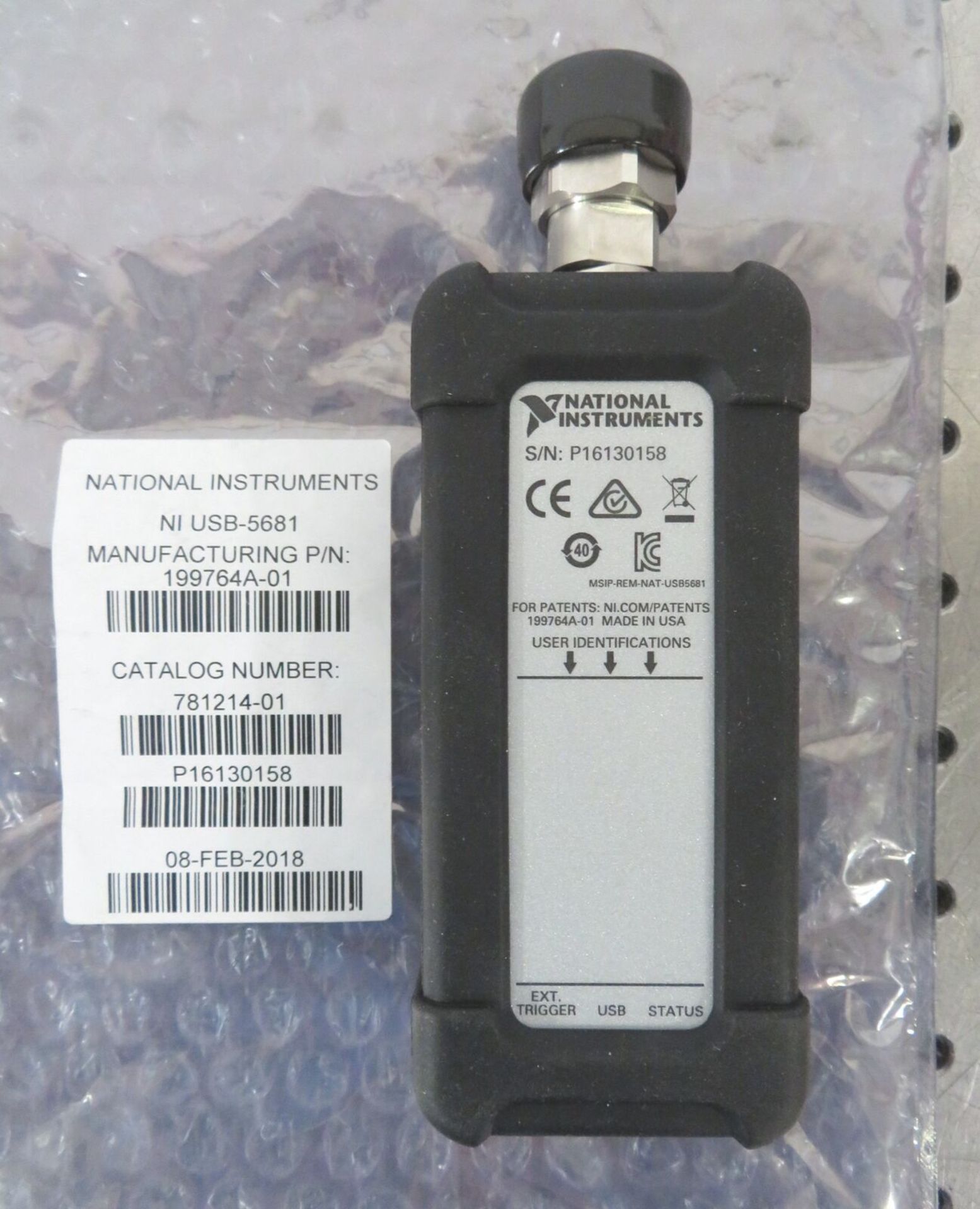 National Instruments NI USB-5681 RF Power Sensor 10MHz-18GHz -40to+20dBm - Gilroy - Image 5 of 7