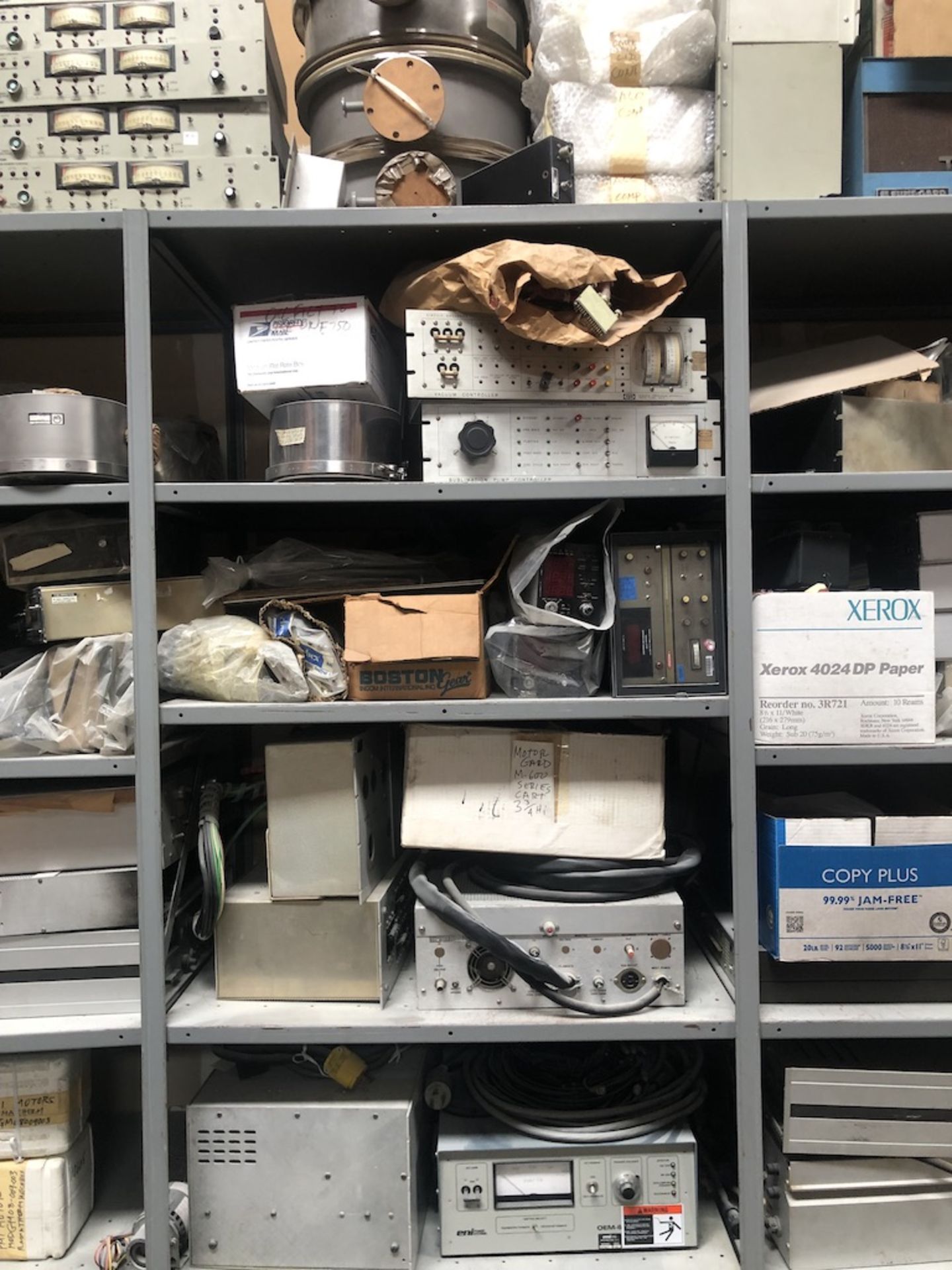 CONTENTS IN COLUMN ON SHELF: CPA CIRCUITS PROCESSING APPARATUS VACUUM CONTROLLER, CPA