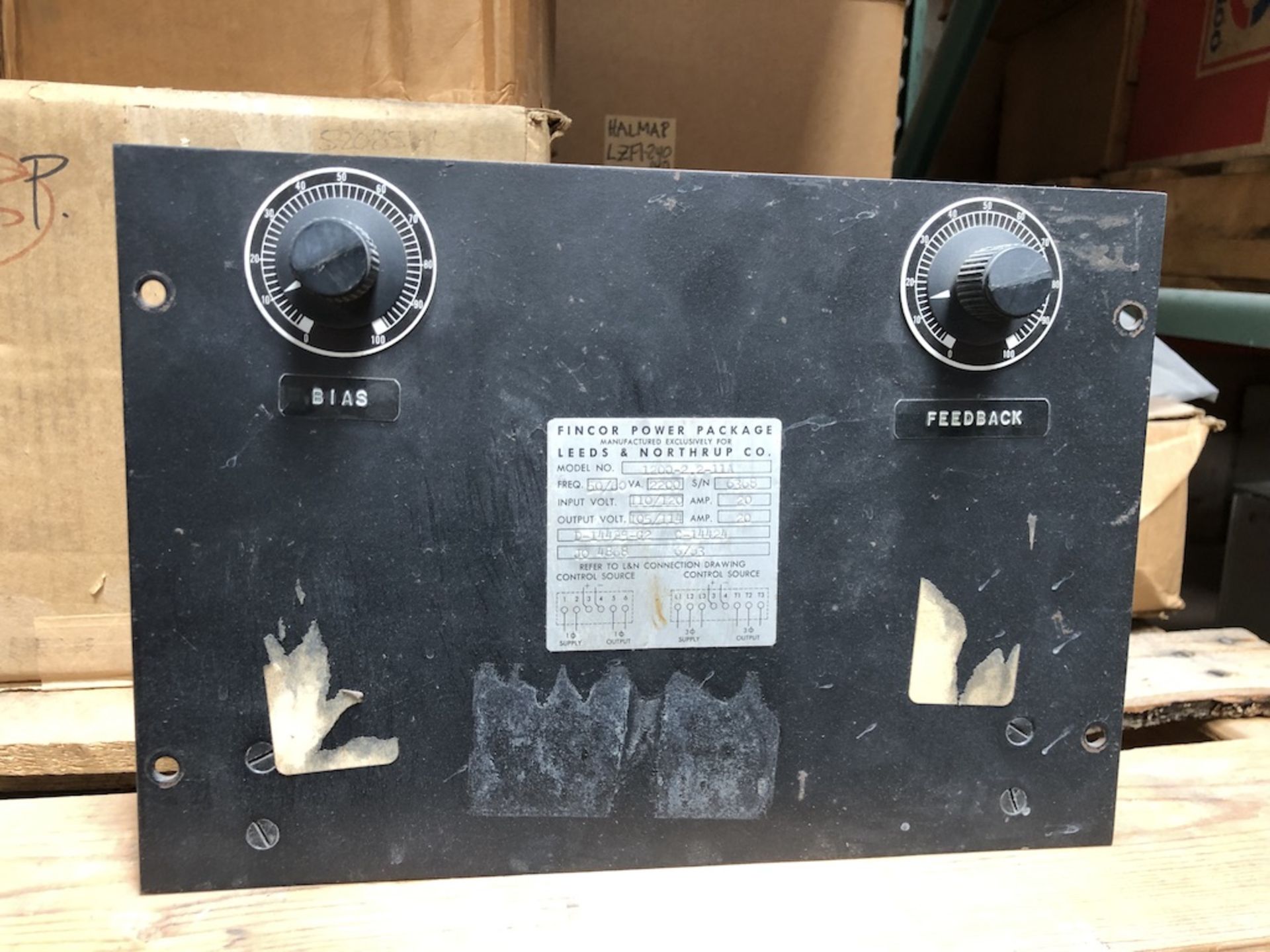 CONTENTS ON PALLET: LEEDS AND NORTHUP CO. MODEL: 1200-2.2-11A, GENERAL ELECTRIC PANEL INSTRUM - Image 2 of 9