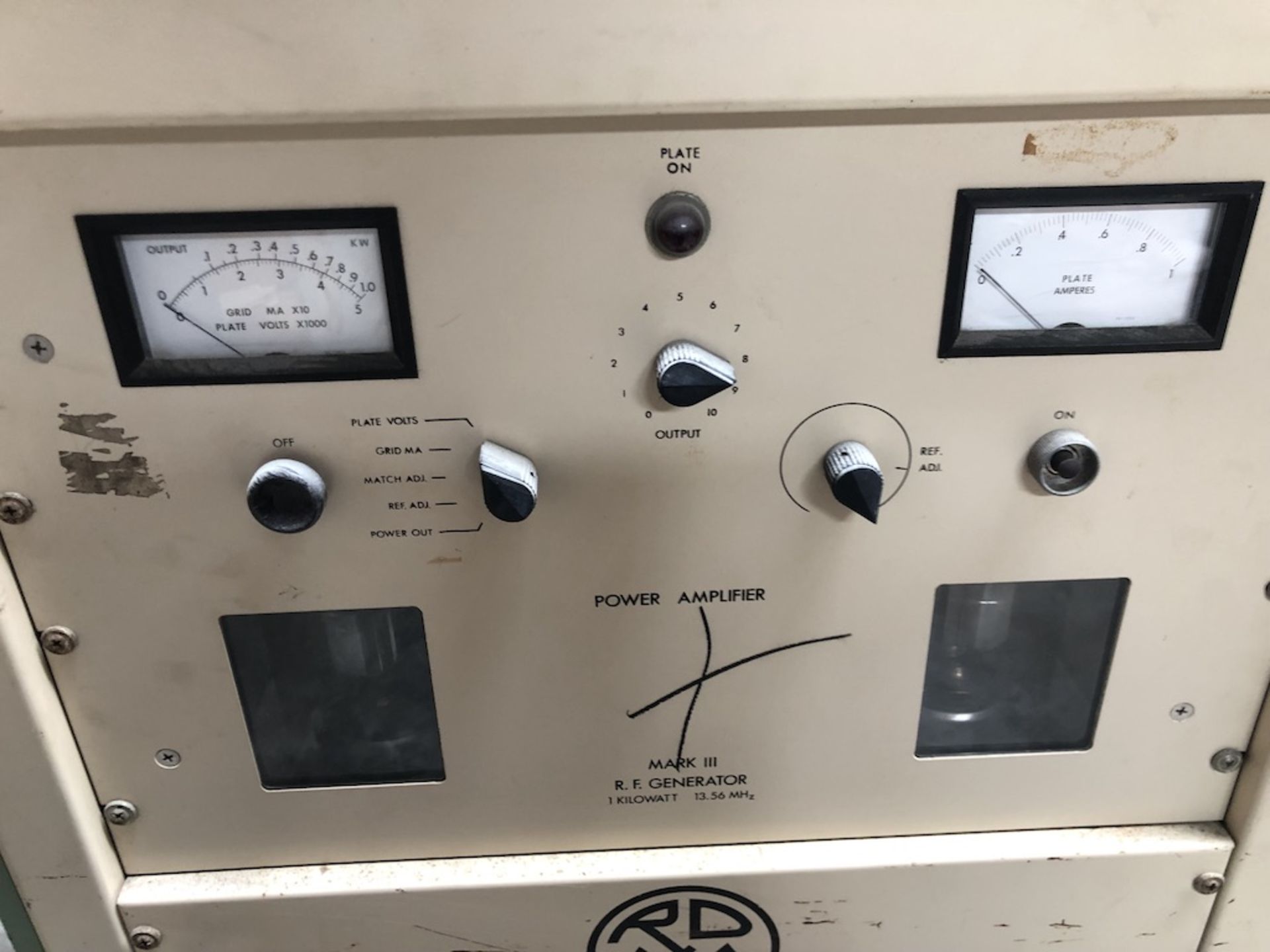 1 PIECE UNIT: R.D. MATHIS CO. RF GENERATOR MODEL: MARK III, POWER AMPLIFIER, EXCITER - Image 3 of 16