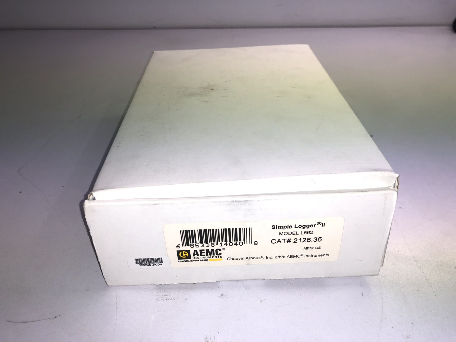 AEMC INSTRUMENTS 2 CHANNEL VOLT/AMP DATA LOGGER SIMPLE LOGGER 2 MODEL: L562 ADDRESS: 1218 - Image 6 of 6