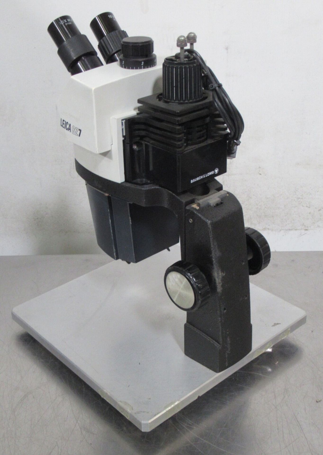 Leica GZ7 Stereo Zoom Microscope w/ Stand, 10X WF Eyepieces, Illuminator - Gilroy - Image 4 of 6