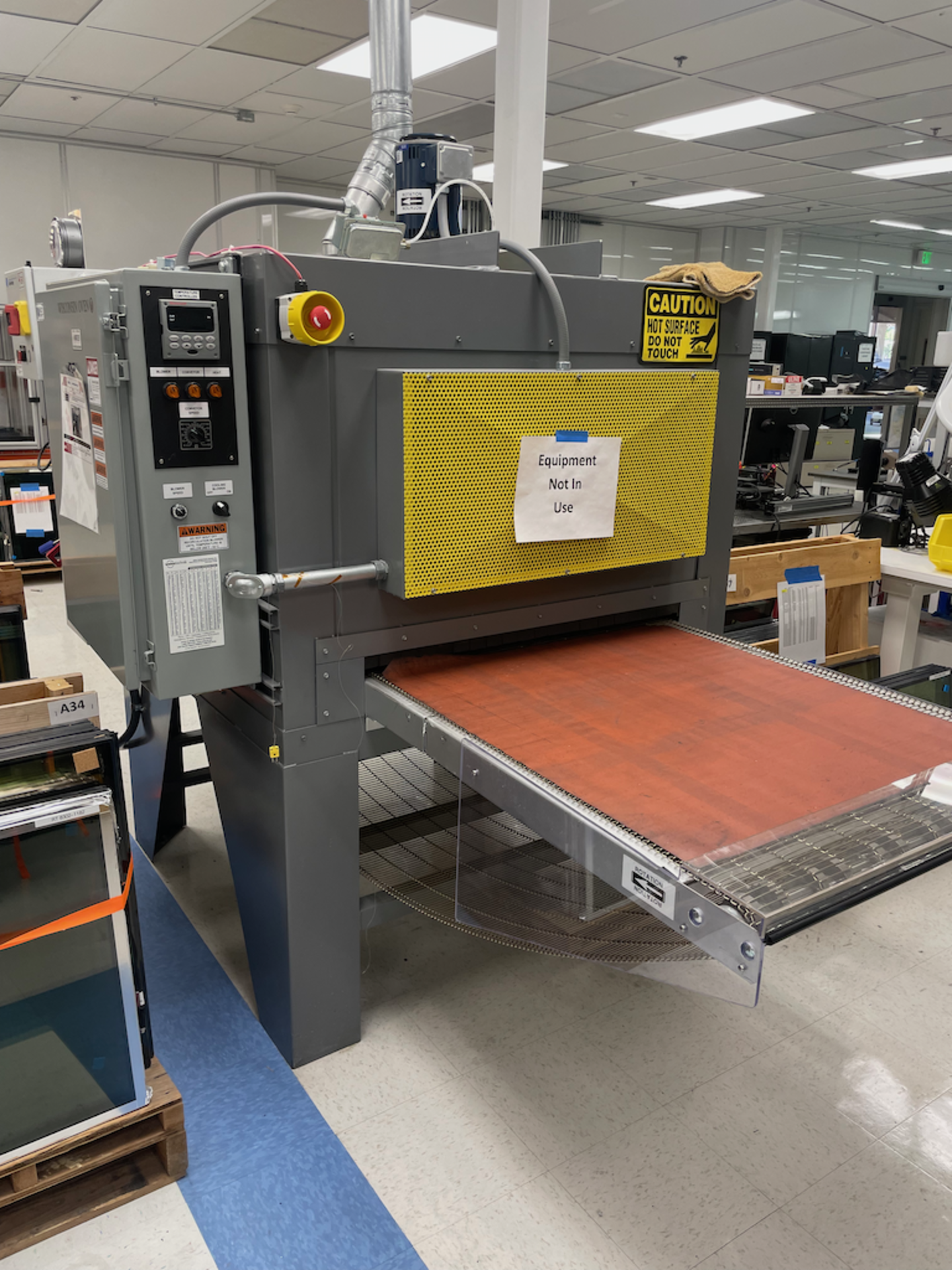 WISCONSIN OVEN CORP. MODEL SPC-34-HTS/109 REFLOW OVEN - LOCATED AT 999 N 10TH ST, SJ, CA