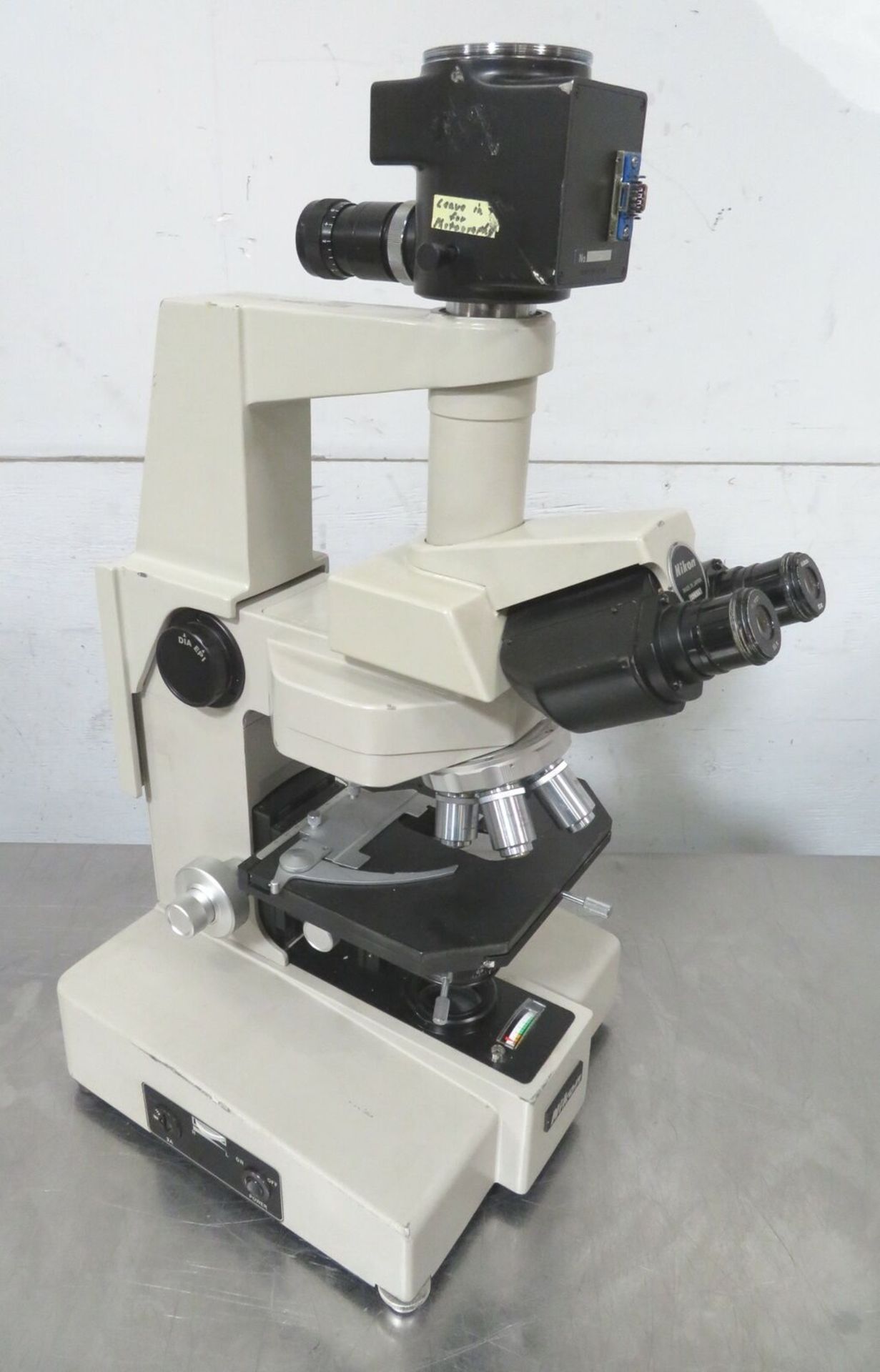 Nikon Fluophot Trinocular Microscope w/ 4X/10X/20X/40X, 0.90 Condenser - Gilroy